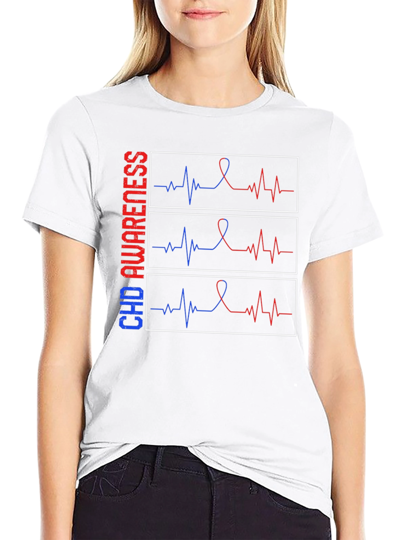 CHD Awareness Heartbeat T-Shirt