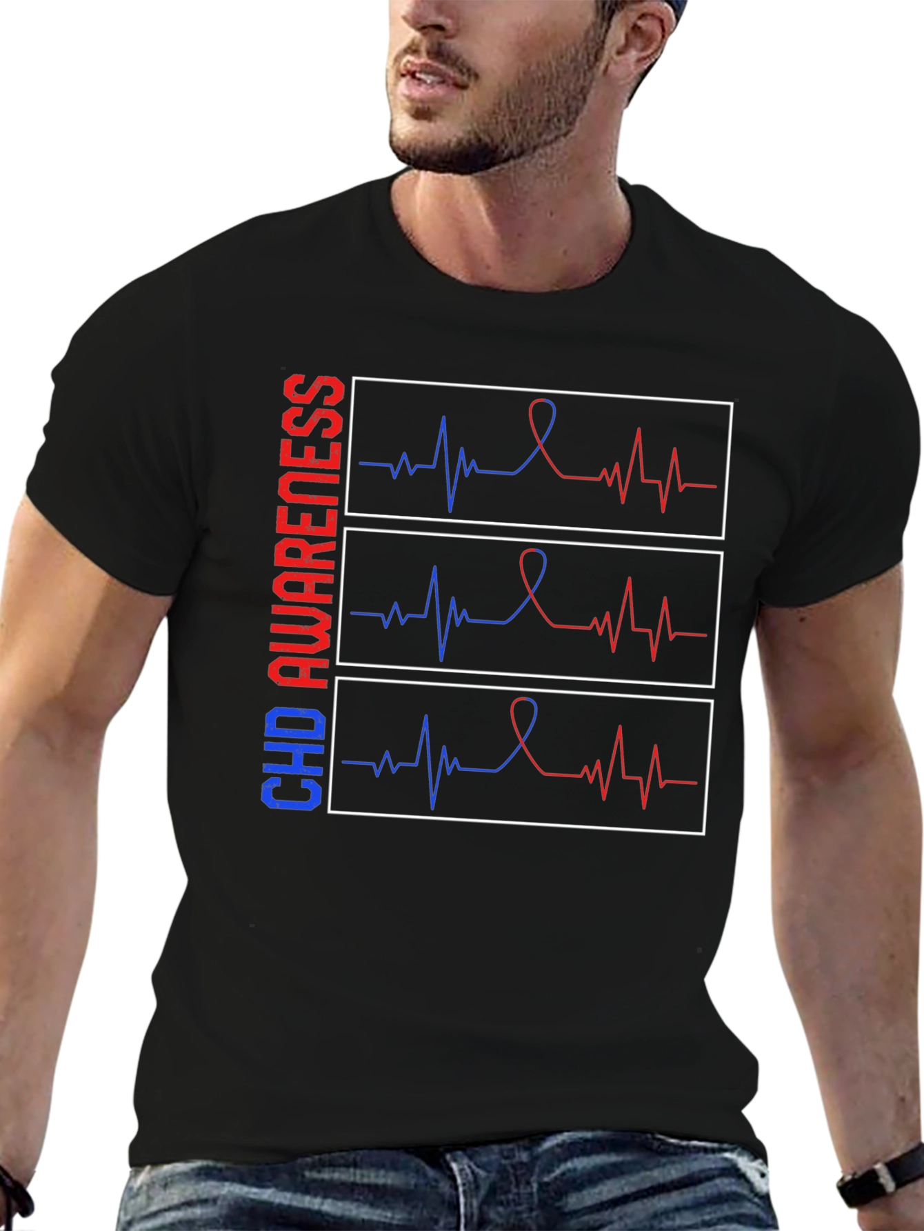 CHD Awareness Heartbeat T-Shirt