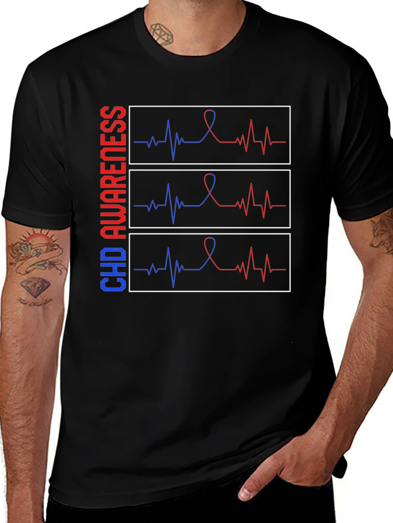 CHD Awareness Heartbeat T-Shirt