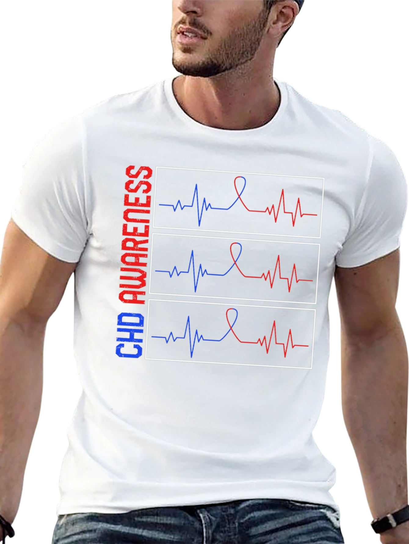 CHD Awareness Heartbeat T-Shirt