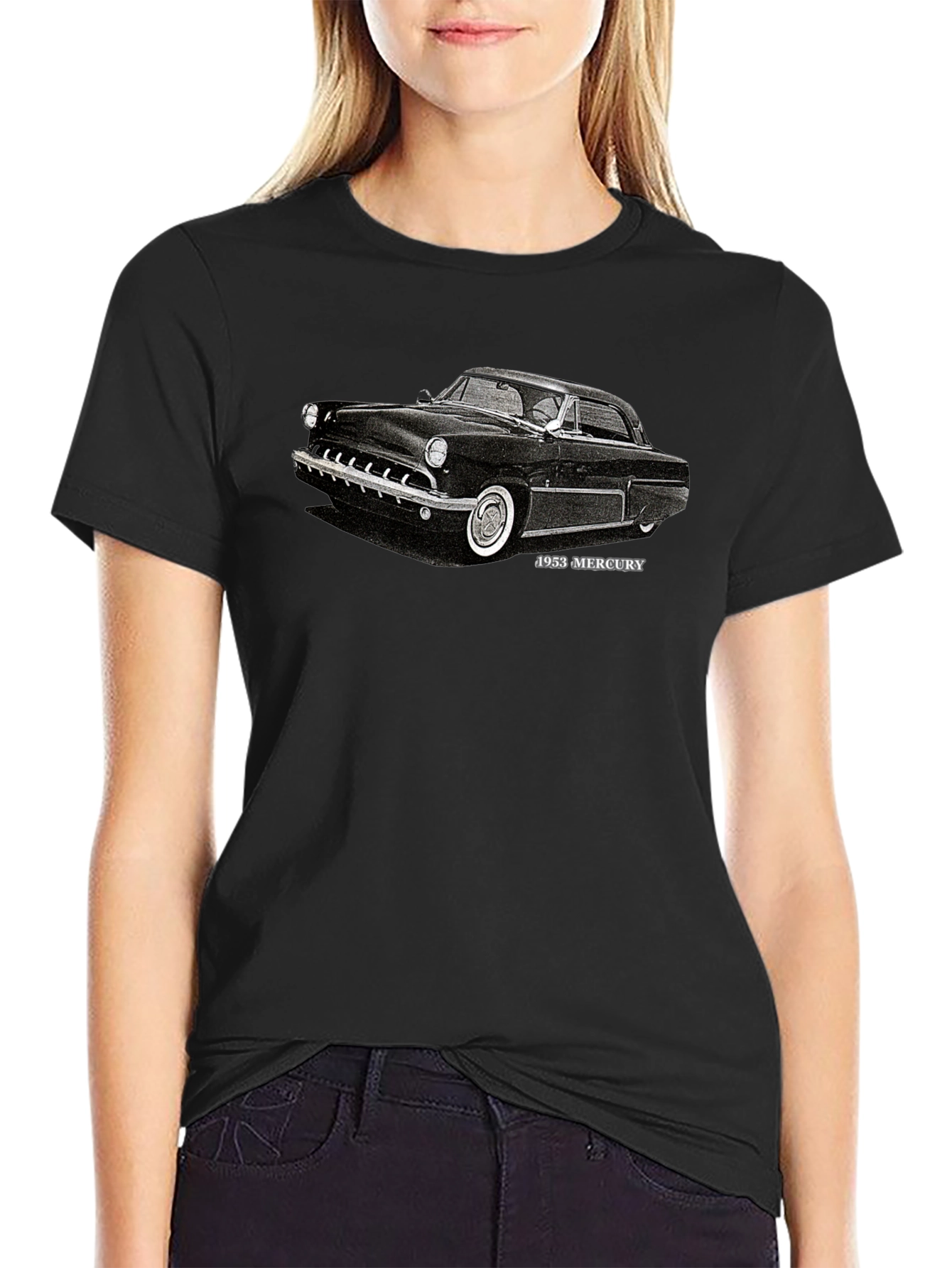1953 Mercury Classic Car Black T-Shirt
