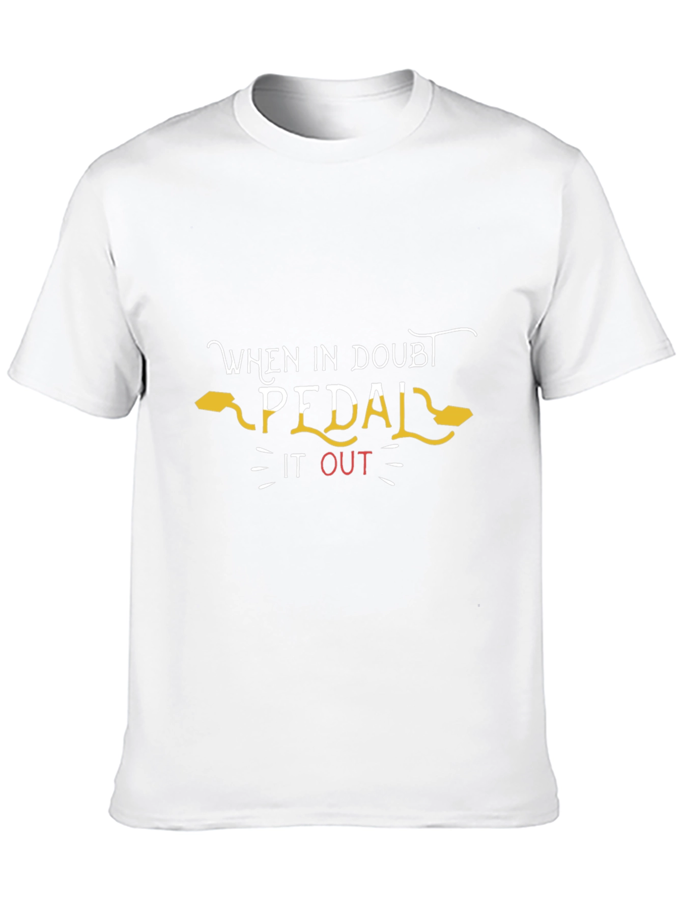 When in Doubt Pedal It Out Graphic Tee