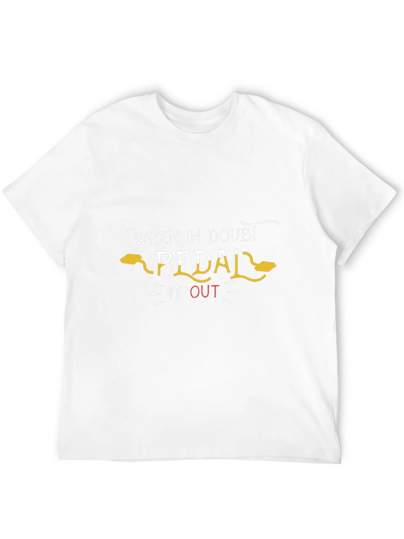 When in Doubt Pedal It Out Graphic Tee