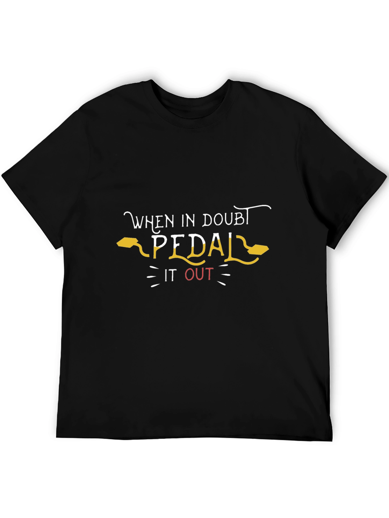 When in Doubt Pedal It Out Graphic Tee