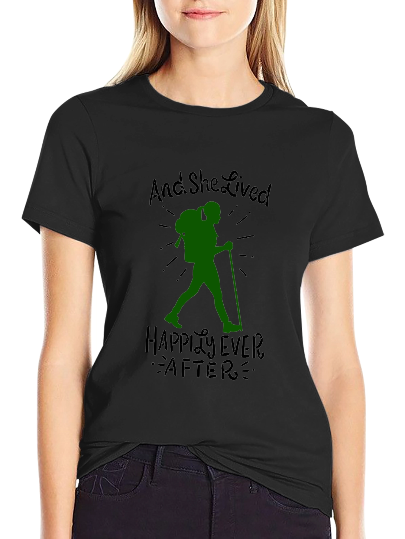 Hiking Lover T-Shirt: And She Lived Happily Ever After