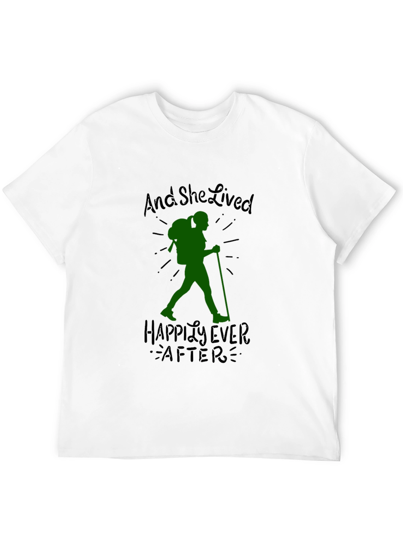 Hiking Lover T-Shirt: And She Lived Happily Ever After