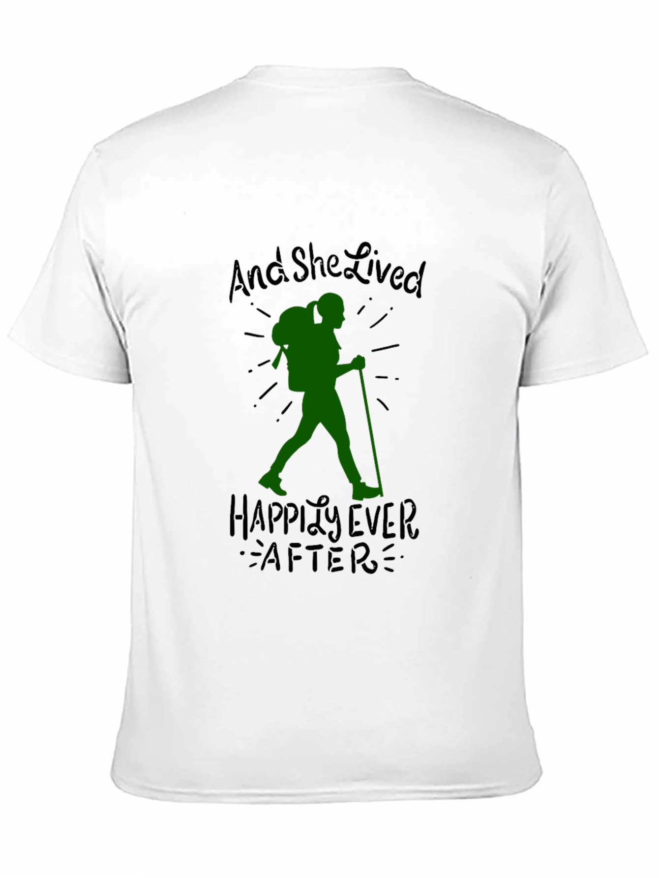 Hiking Lover T-Shirt: And She Lived Happily Ever After