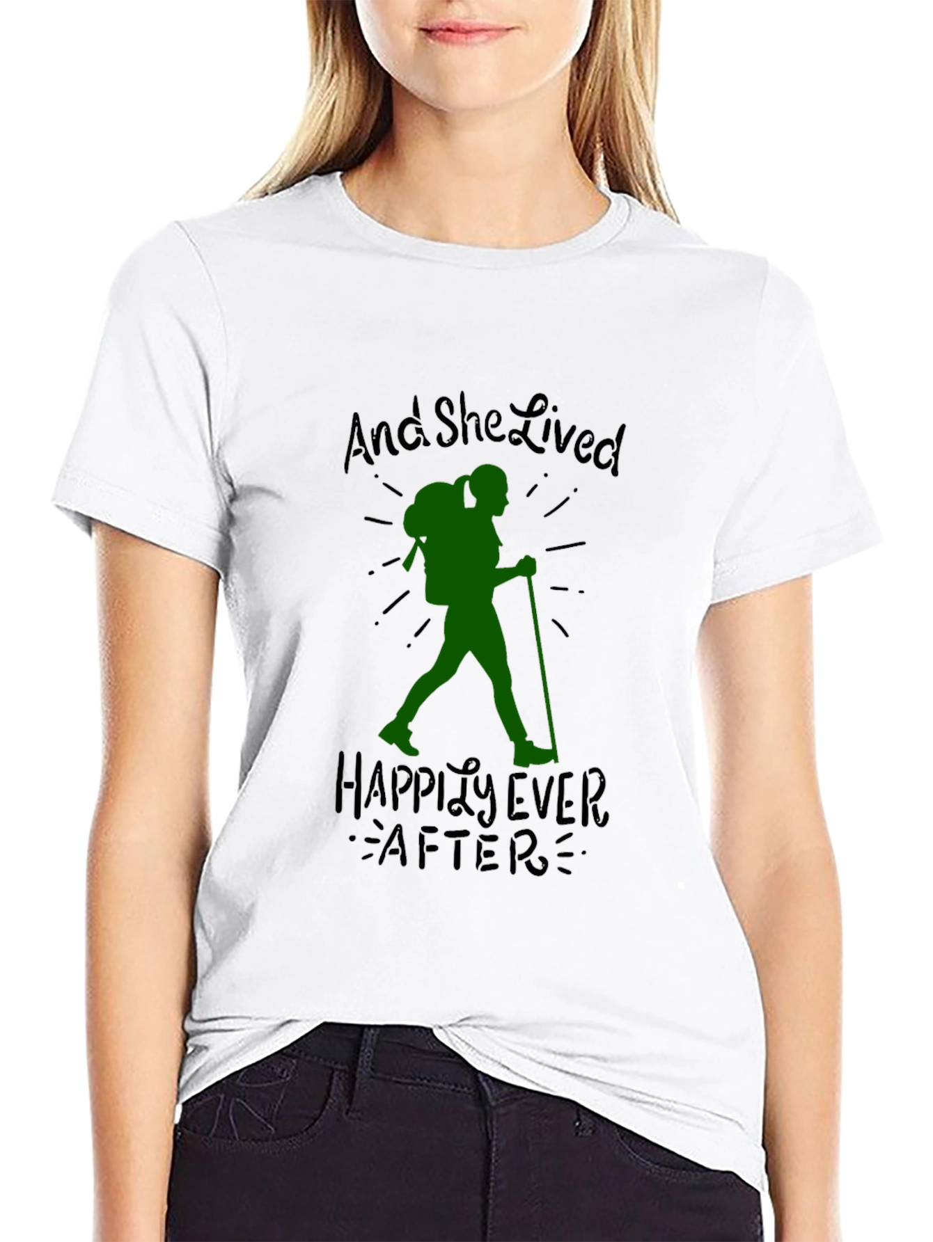 Hiking Lover T-Shirt: And She Lived Happily Ever After
