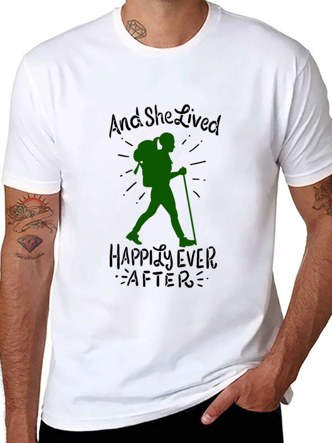 Hiking Lover T-Shirt: And She Lived Happily Ever After