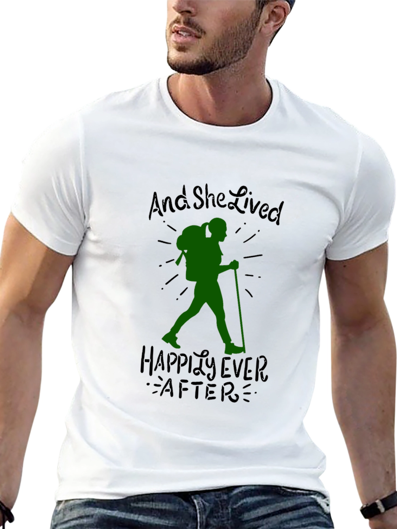 Hiking Lover T-Shirt: And She Lived Happily Ever After