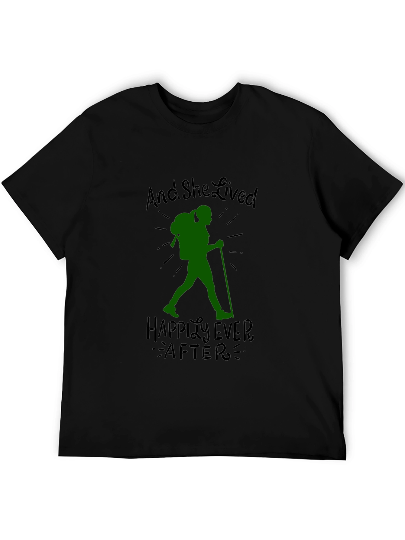 Hiking Lover T-Shirt: And She Lived Happily Ever After
