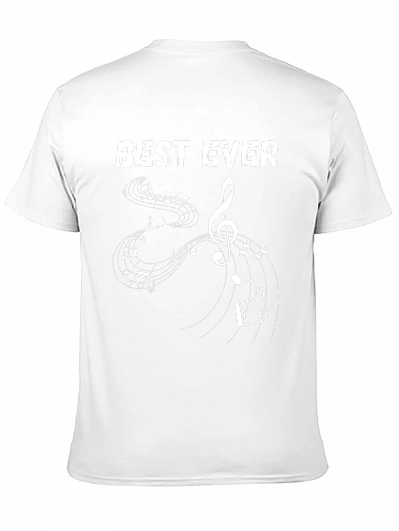 Best Ever Music Notes T-Shirt - Black