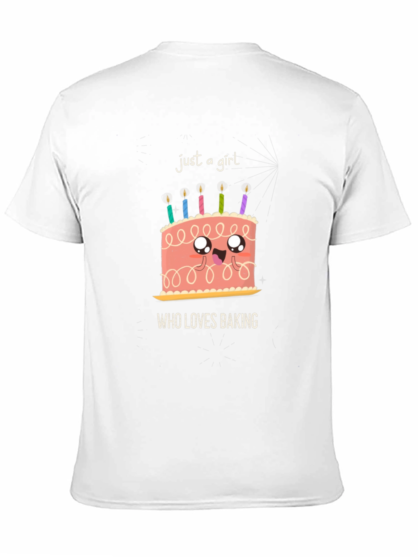 Just a Girl Who Loves Baking Cake Graphic T-Shirt