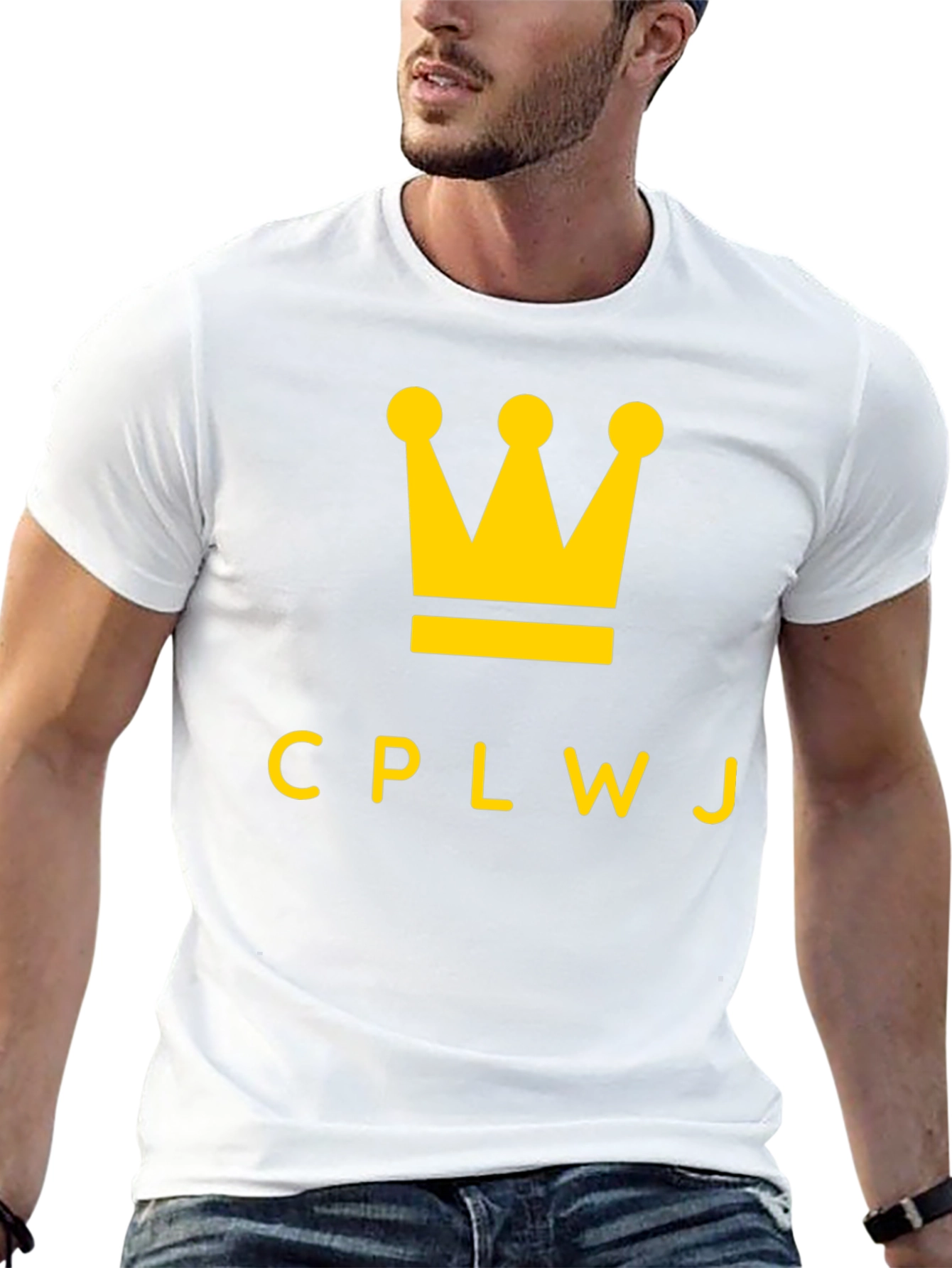 CPLWJ Crown Graphic Tee - Black Cotton T-Shirt
