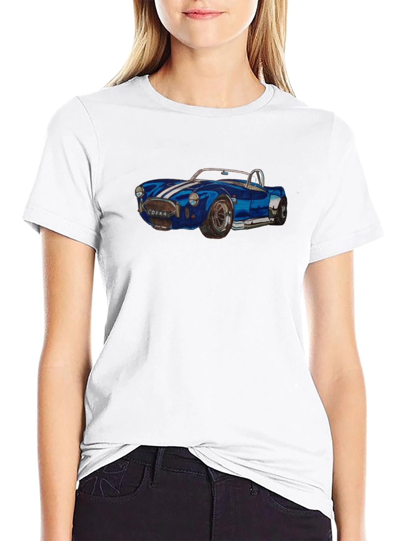 Classic Car Graphic Tee - Cobra Muscle Car T-Shirt