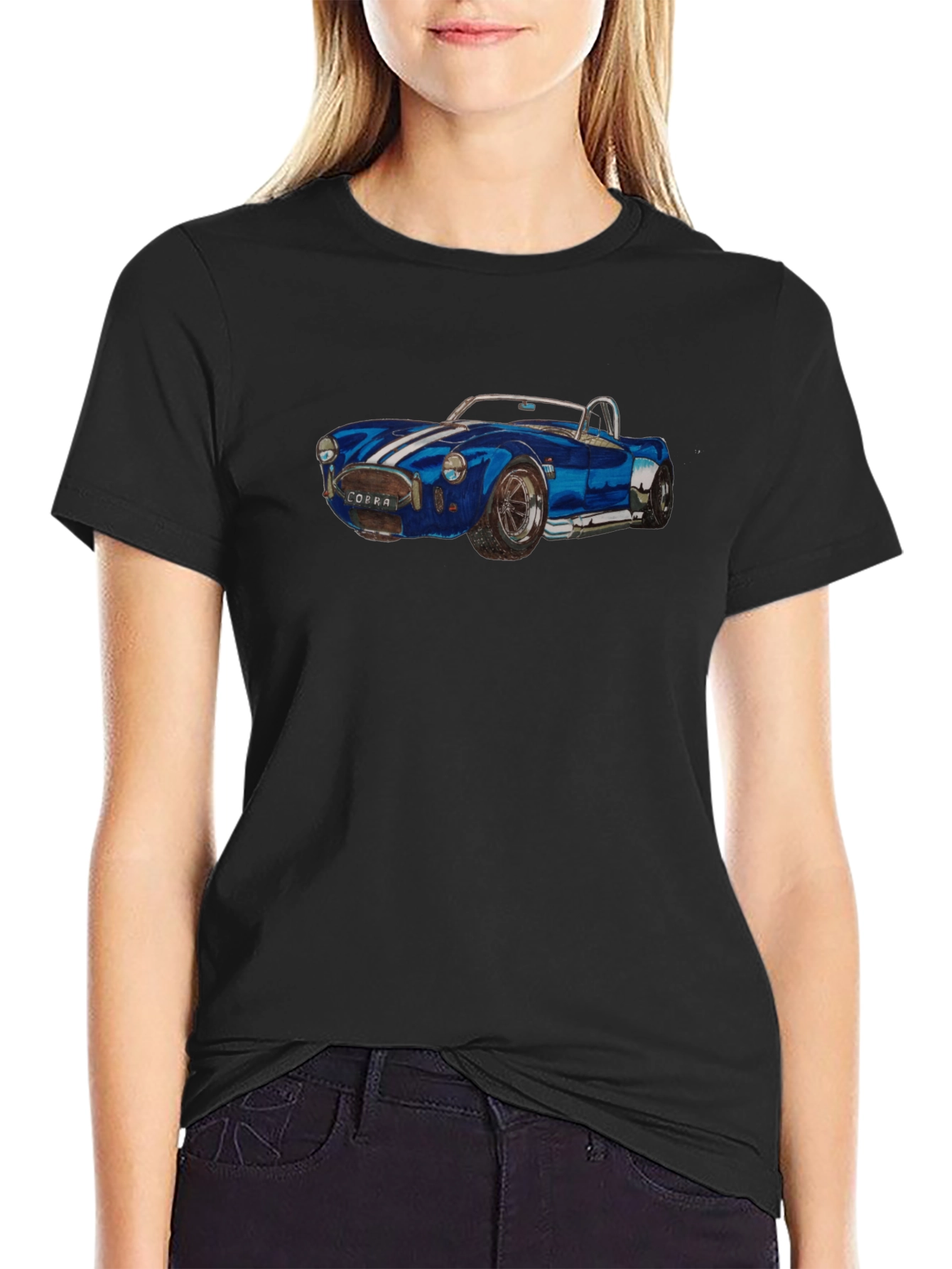 Classic Car Graphic Tee - Cobra Muscle Car T-Shirt