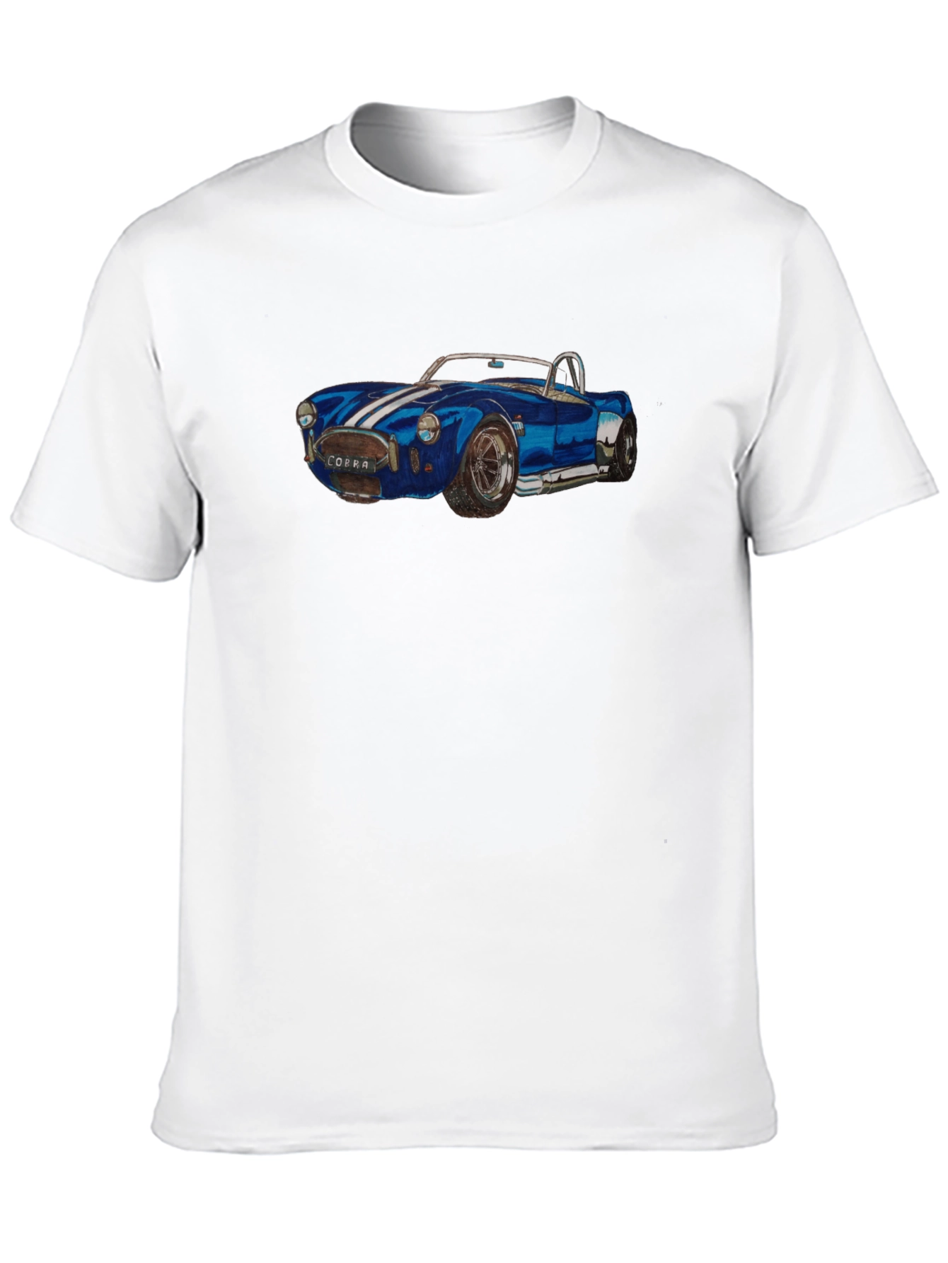 Classic Car Graphic Tee - Cobra Muscle Car T-Shirt