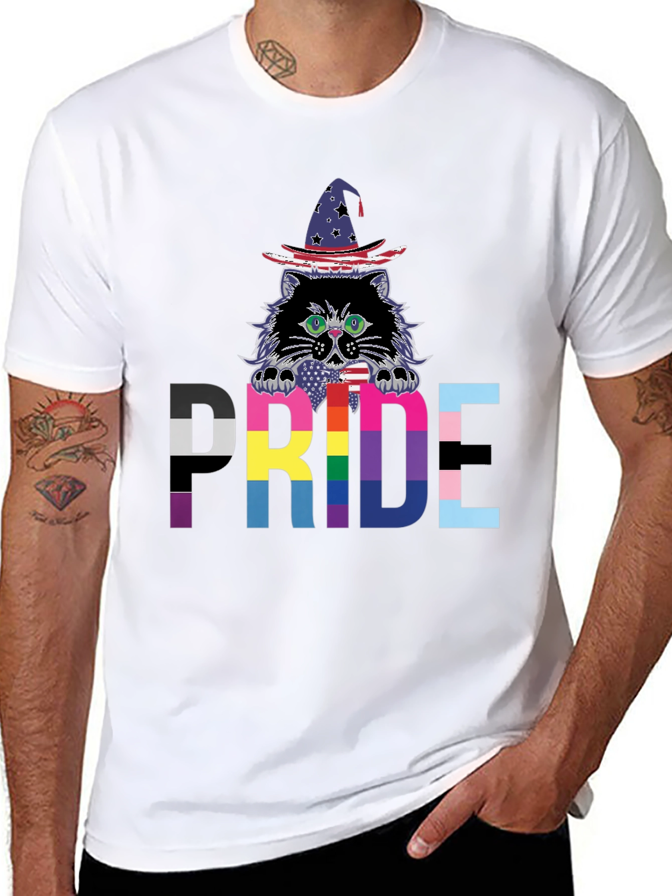 Pride Cat Wizard T-Shirt