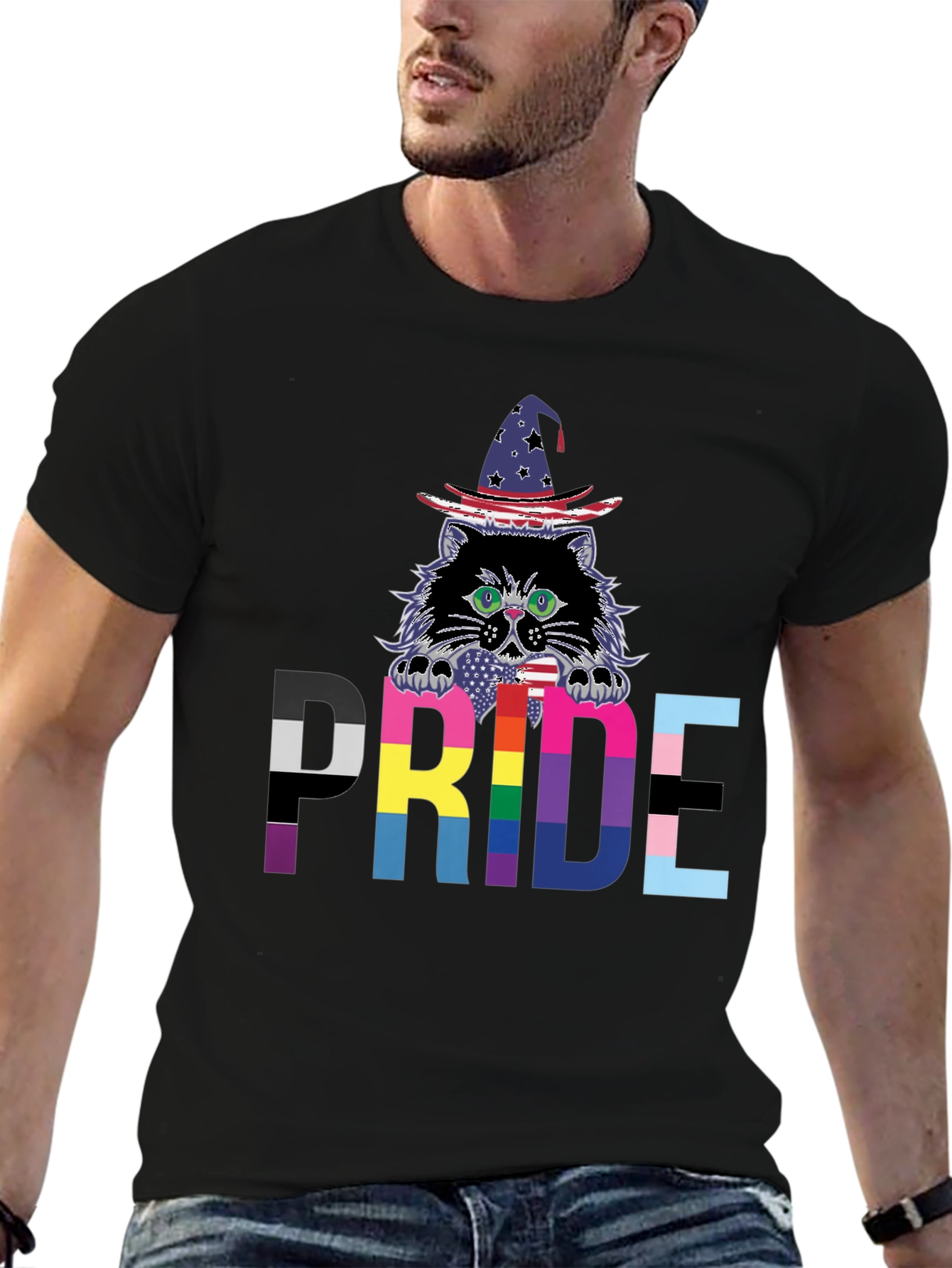 Pride Cat Wizard T-Shirt