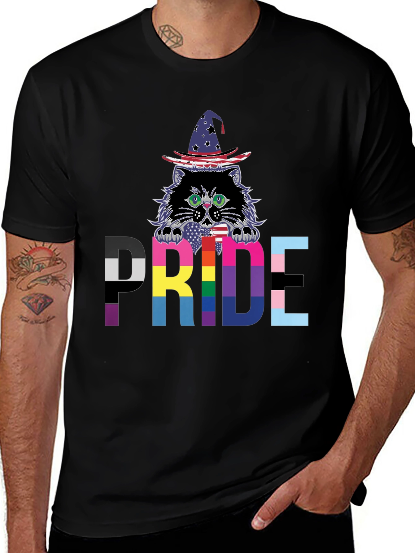 Pride Cat Wizard T-Shirt