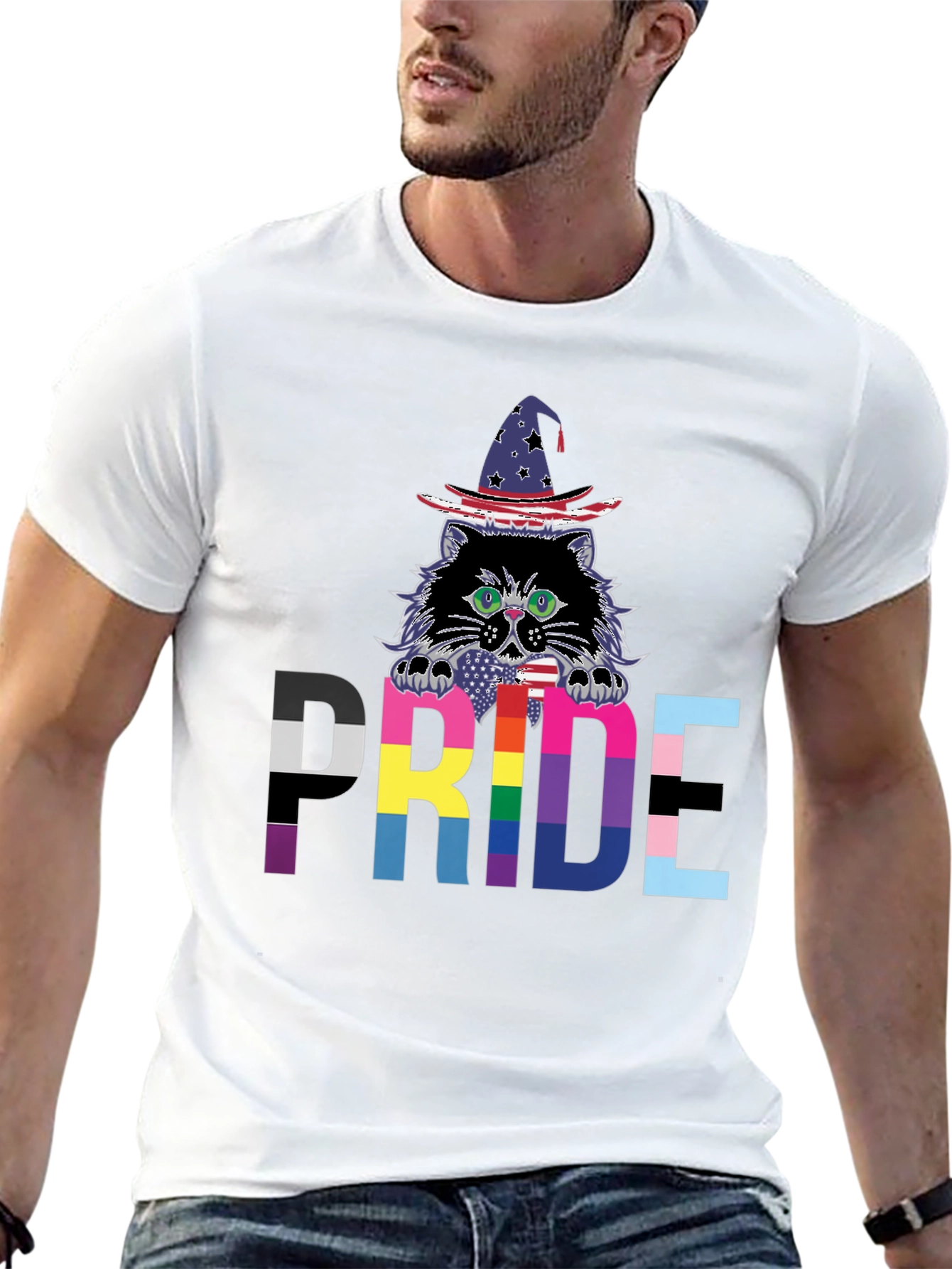 Pride Cat Wizard T-Shirt