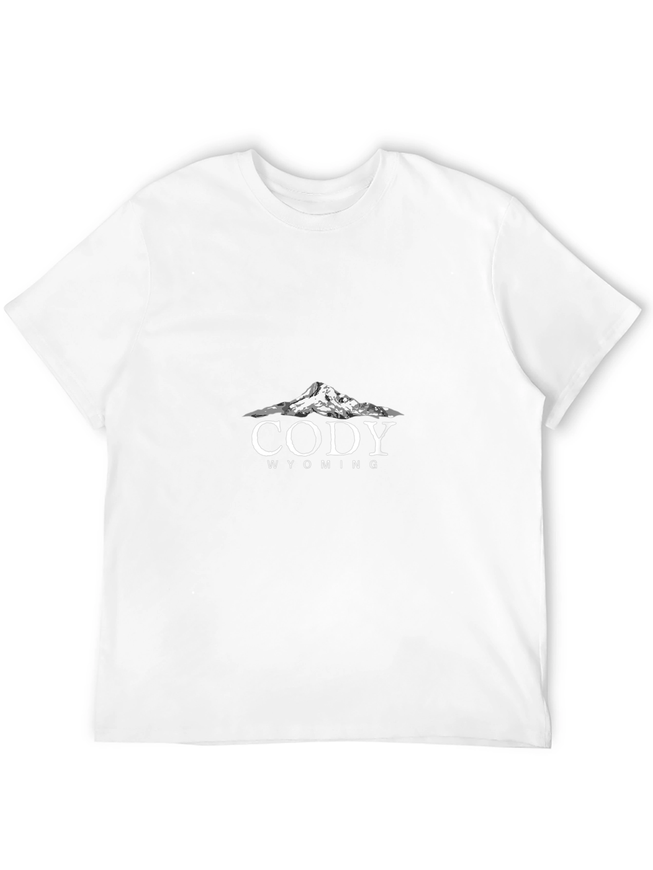Cody Wyoming Graphic Tee - Mens Black T-Shirt