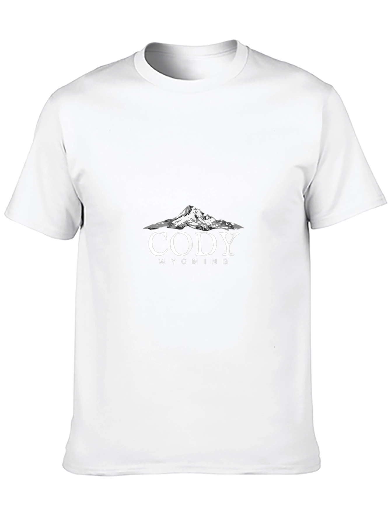 Cody Wyoming Graphic Tee - Mens Black T-Shirt