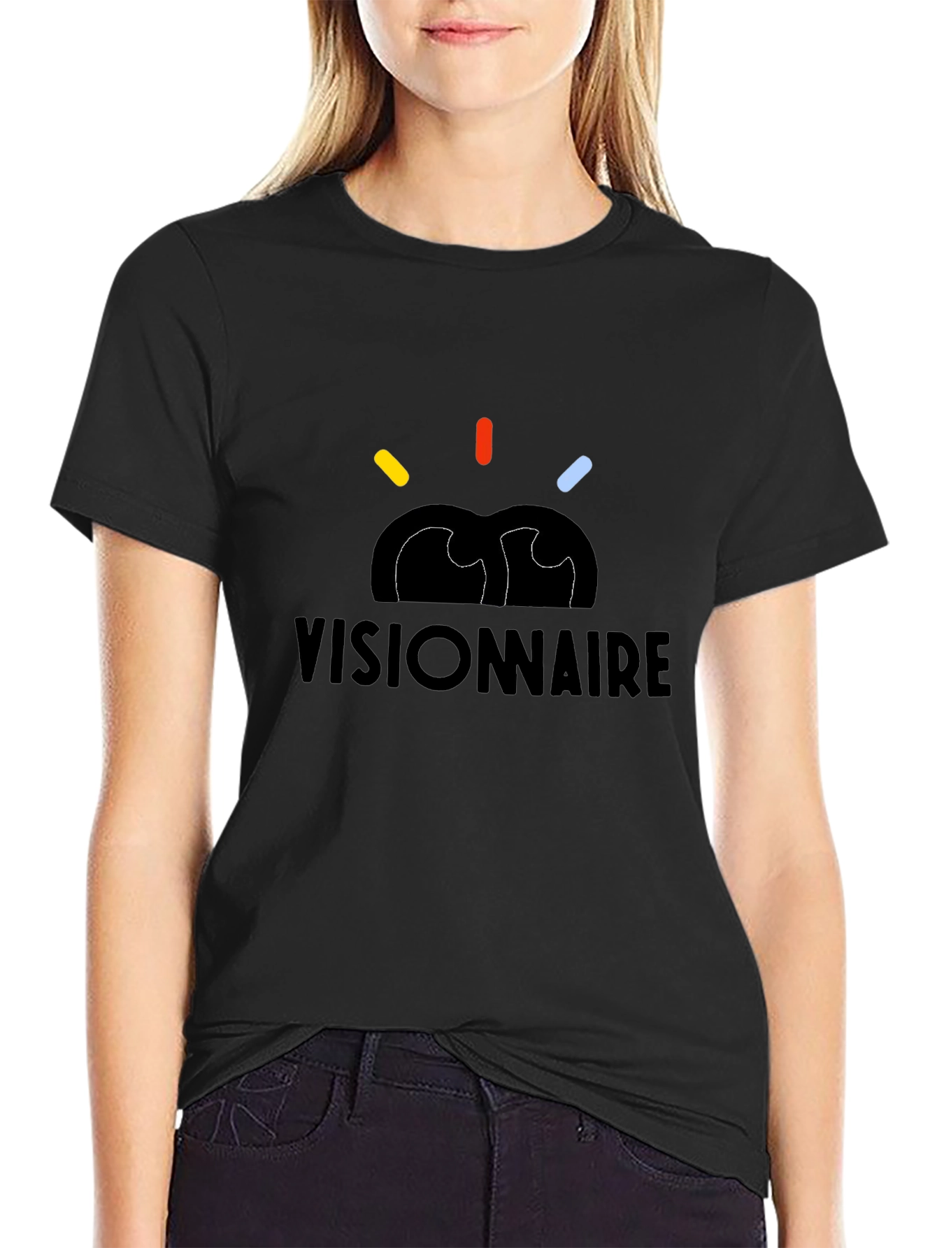 Visionnaire Graphic T-Shirt - Black