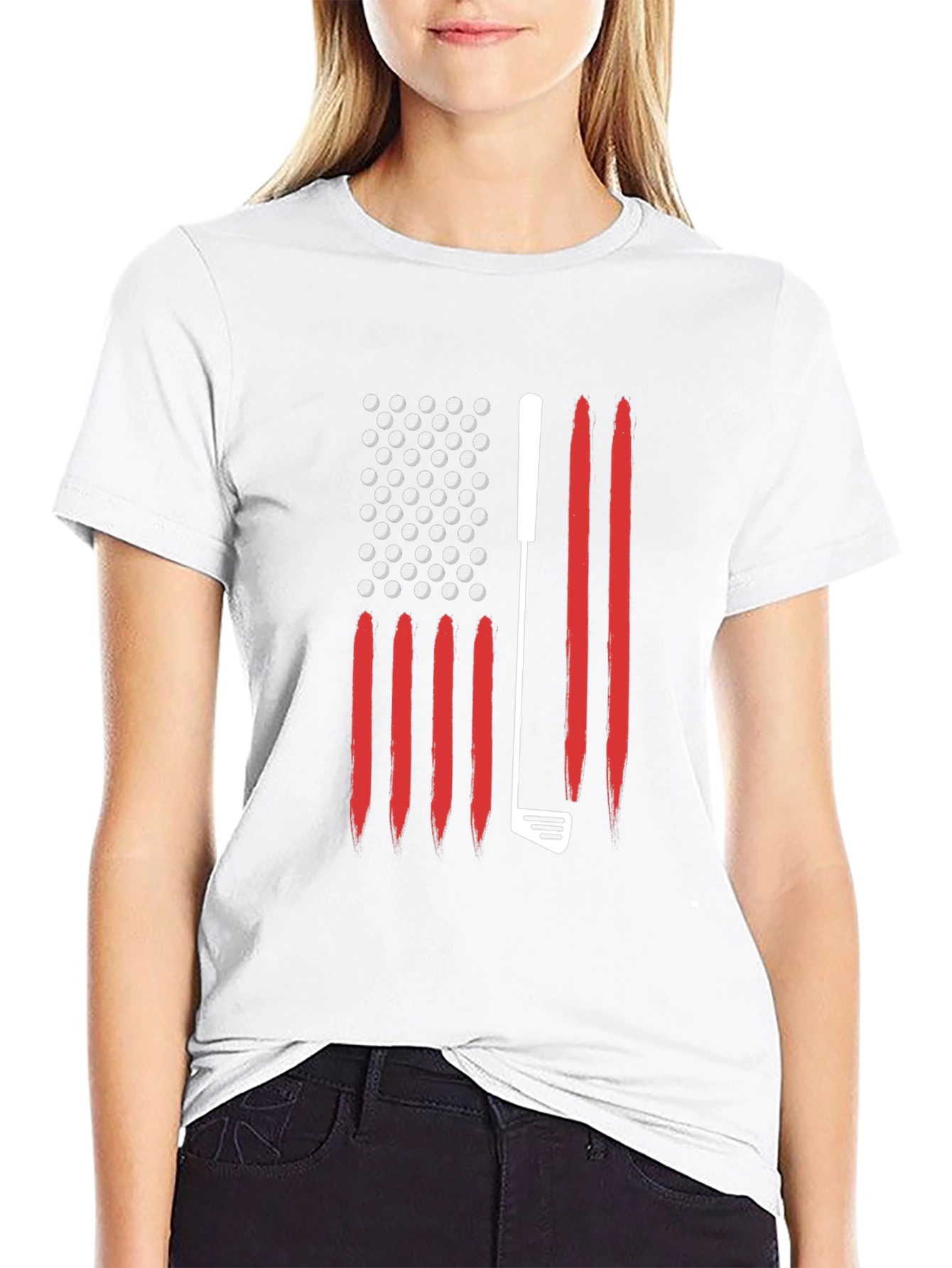 Golf USA Flag Graphic Tee
