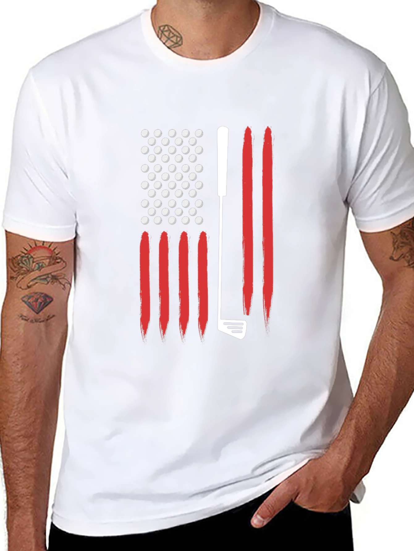 Golf USA Flag Graphic Tee