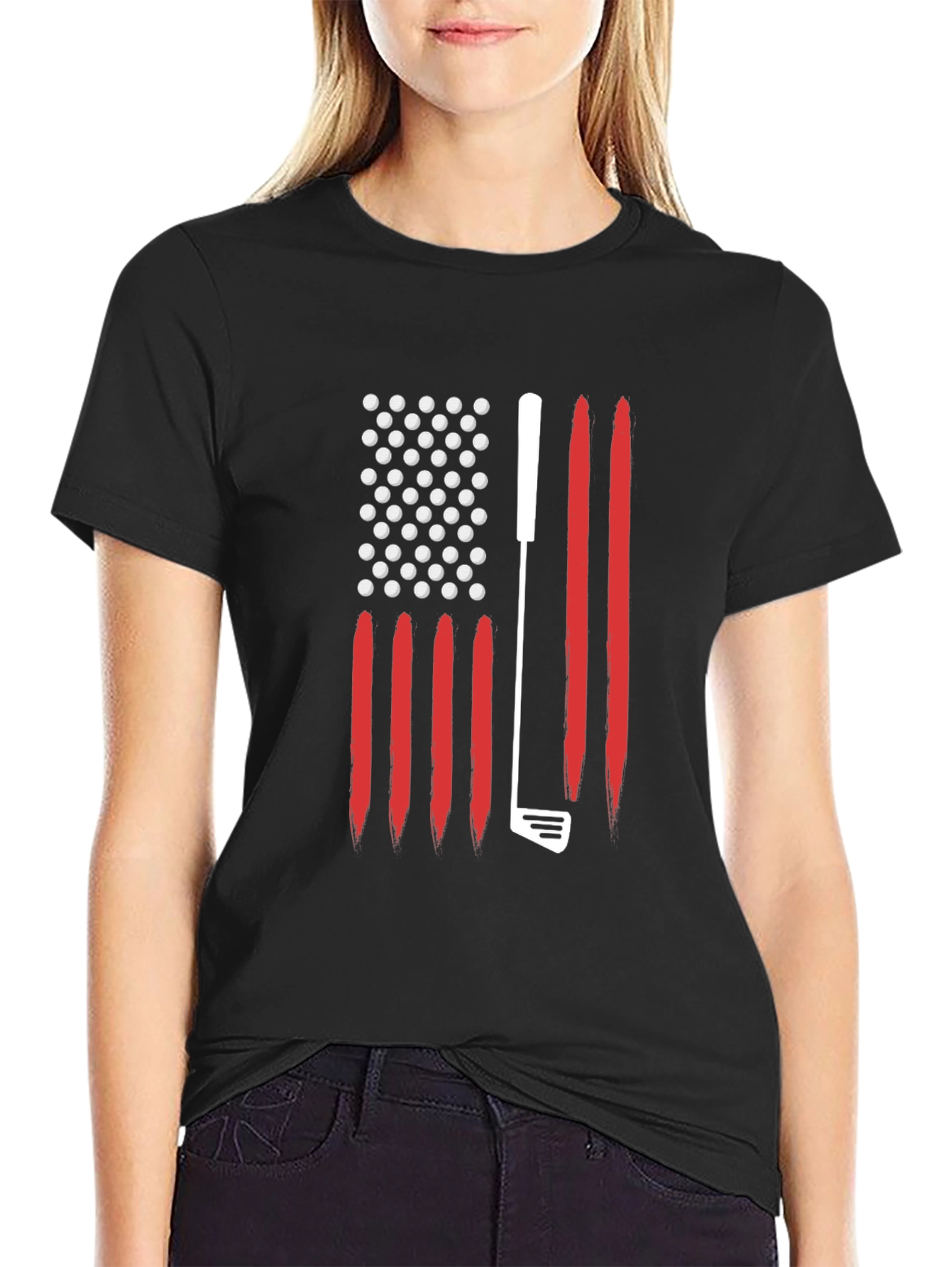 Golf USA Flag Graphic Tee