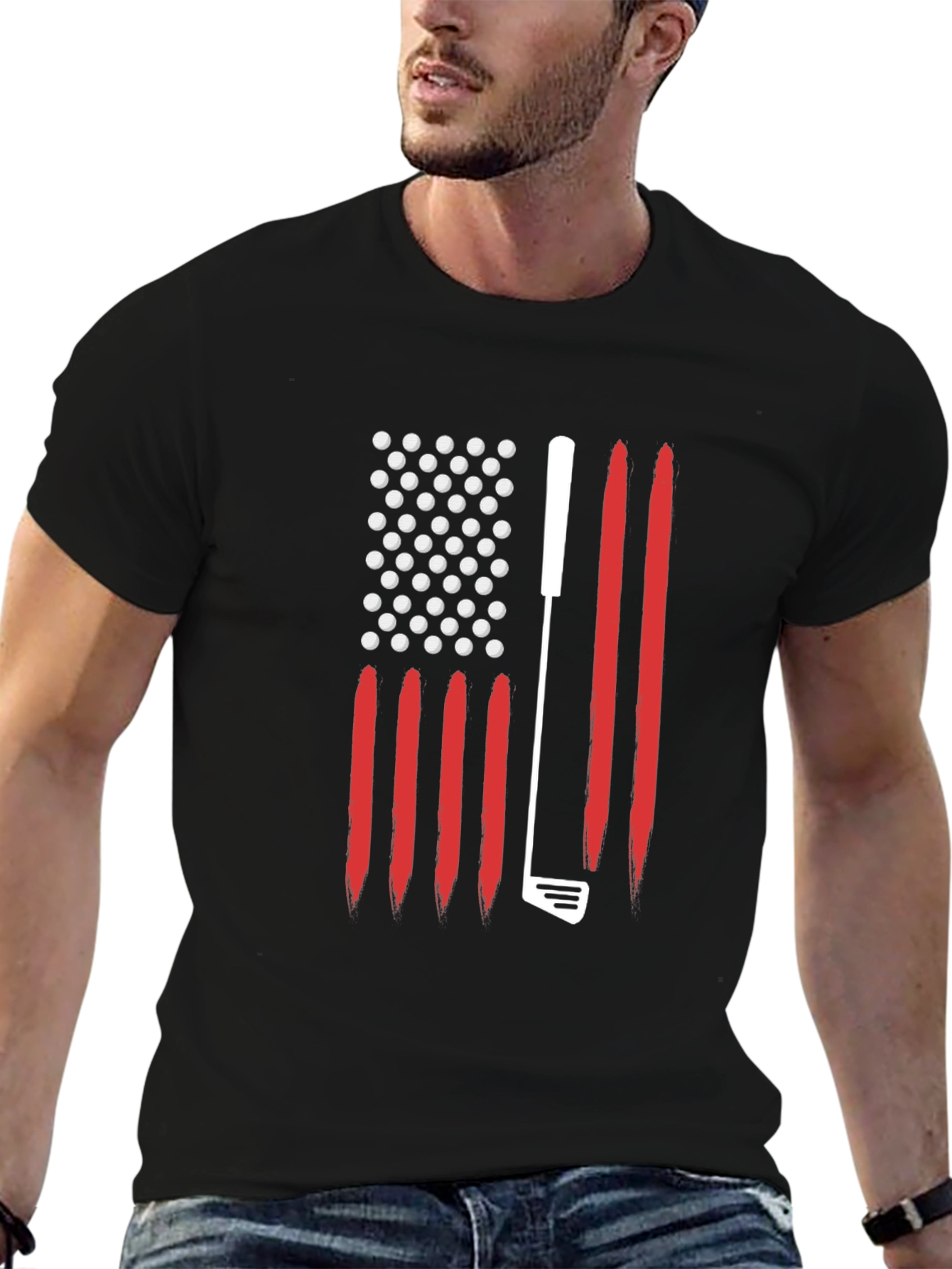 Golf USA Flag Graphic Tee