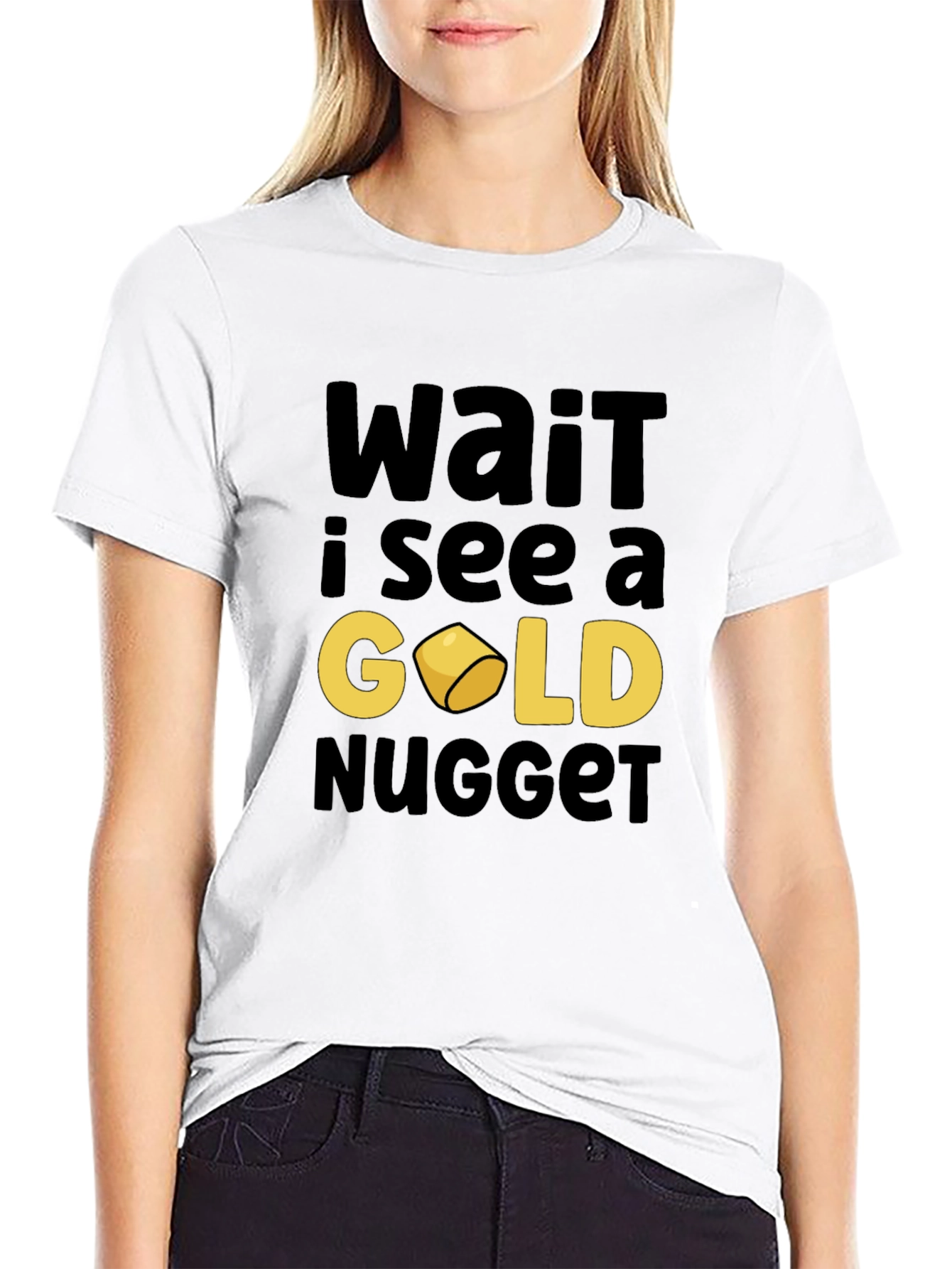 Gold Nugget Graphic Tee - Funny Prospector Shirt