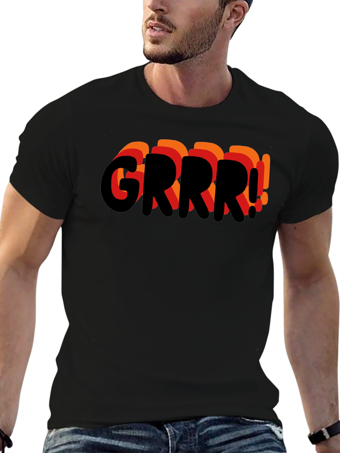 Grrr! Graphic Print Mens T-Shirt