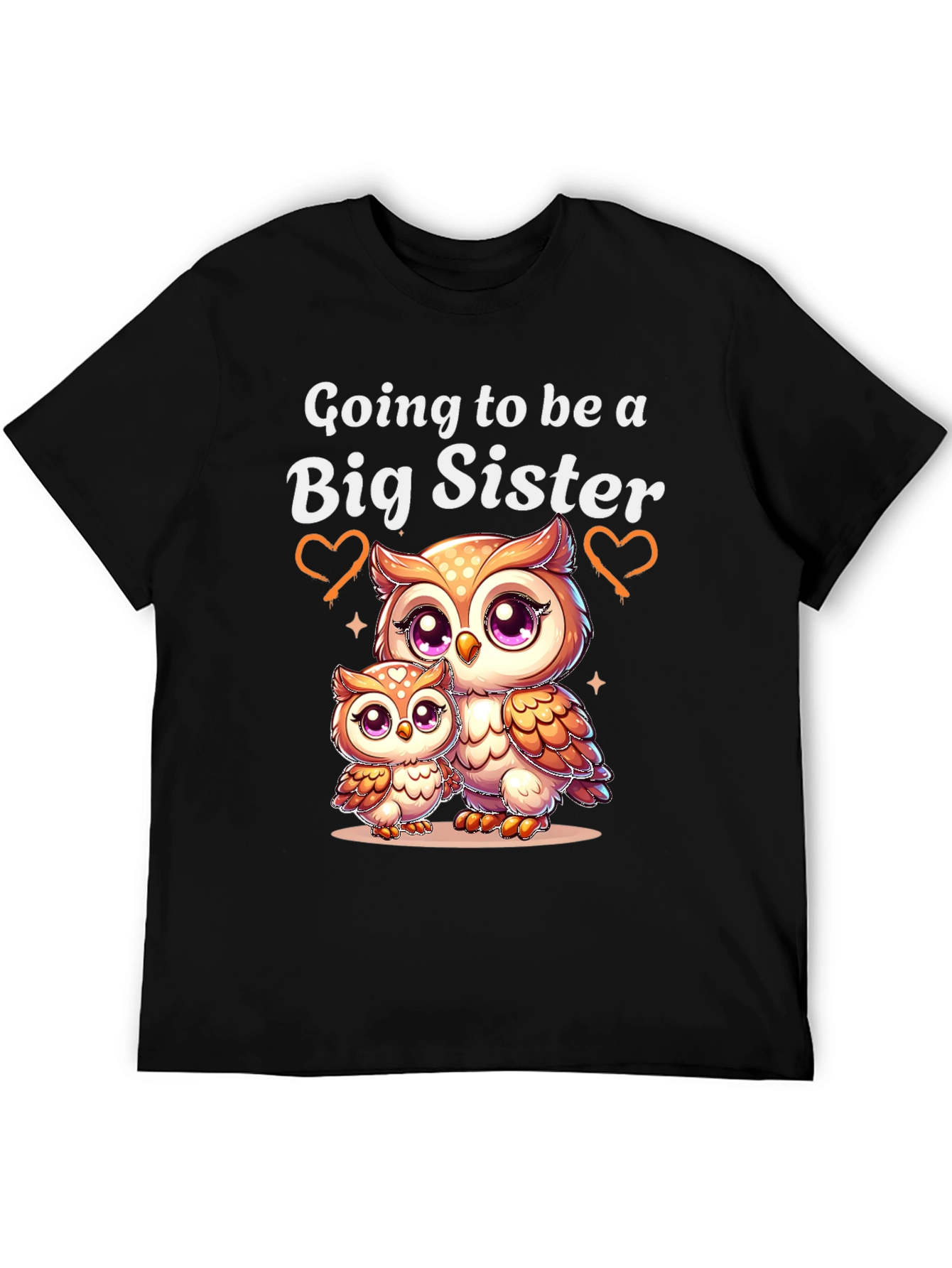 Big Sister Owl T-Shirt - Cute Pregnancy Announcement