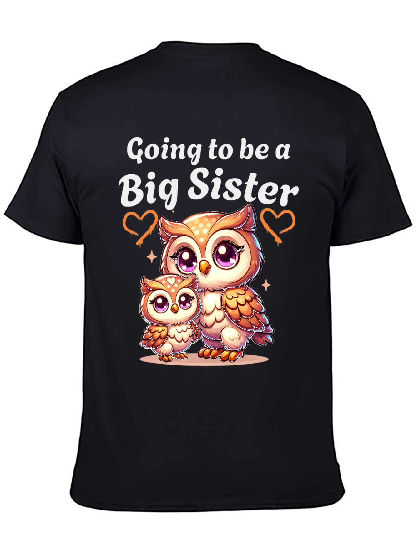 Big Sister Owl T-Shirt - Cute Pregnancy Announcement