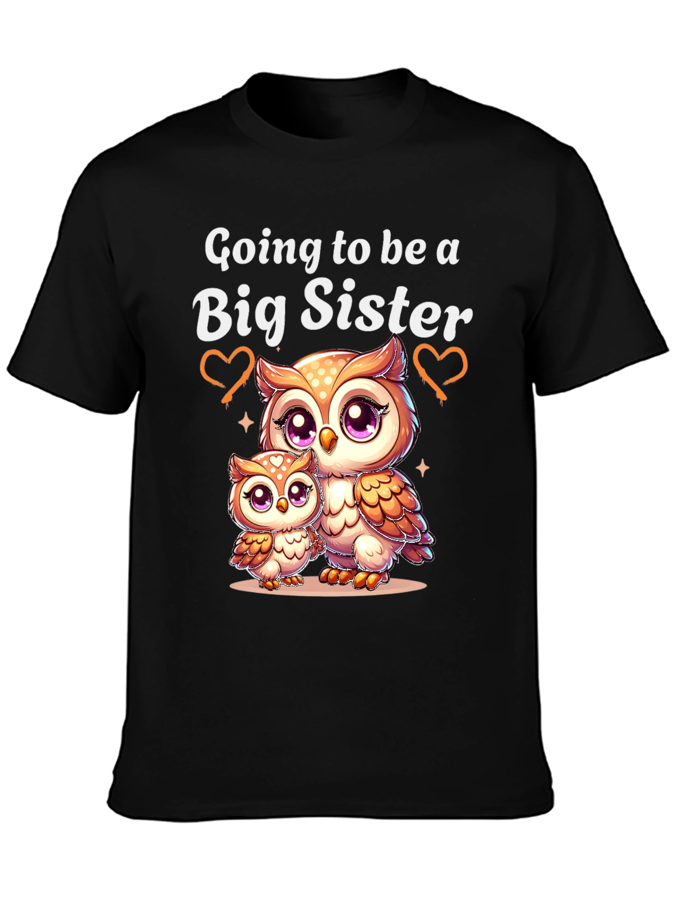 Big Sister Owl T-Shirt - Cute Pregnancy Announcement