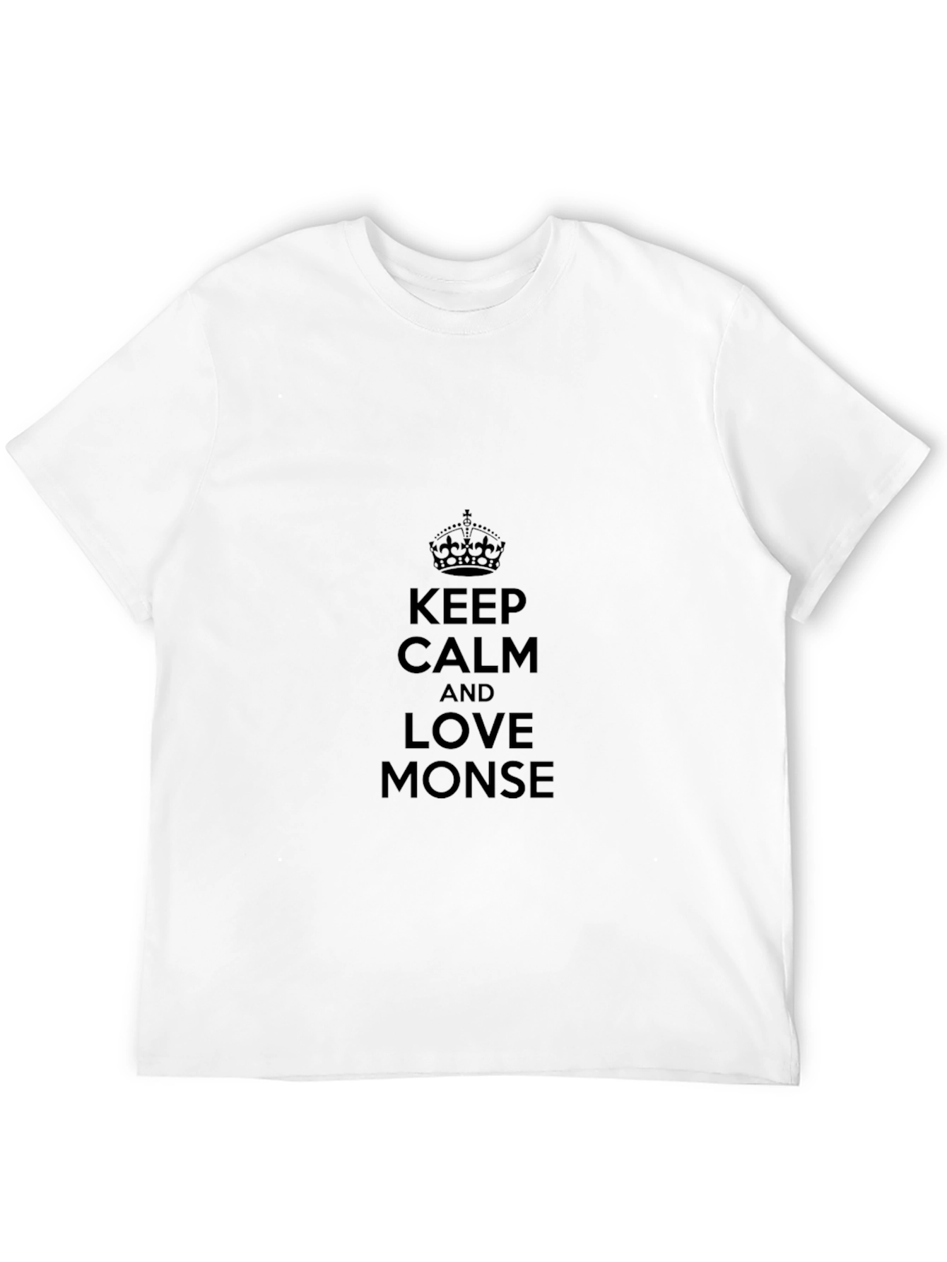 Keep Calm and Love Monse Black T-Shirt