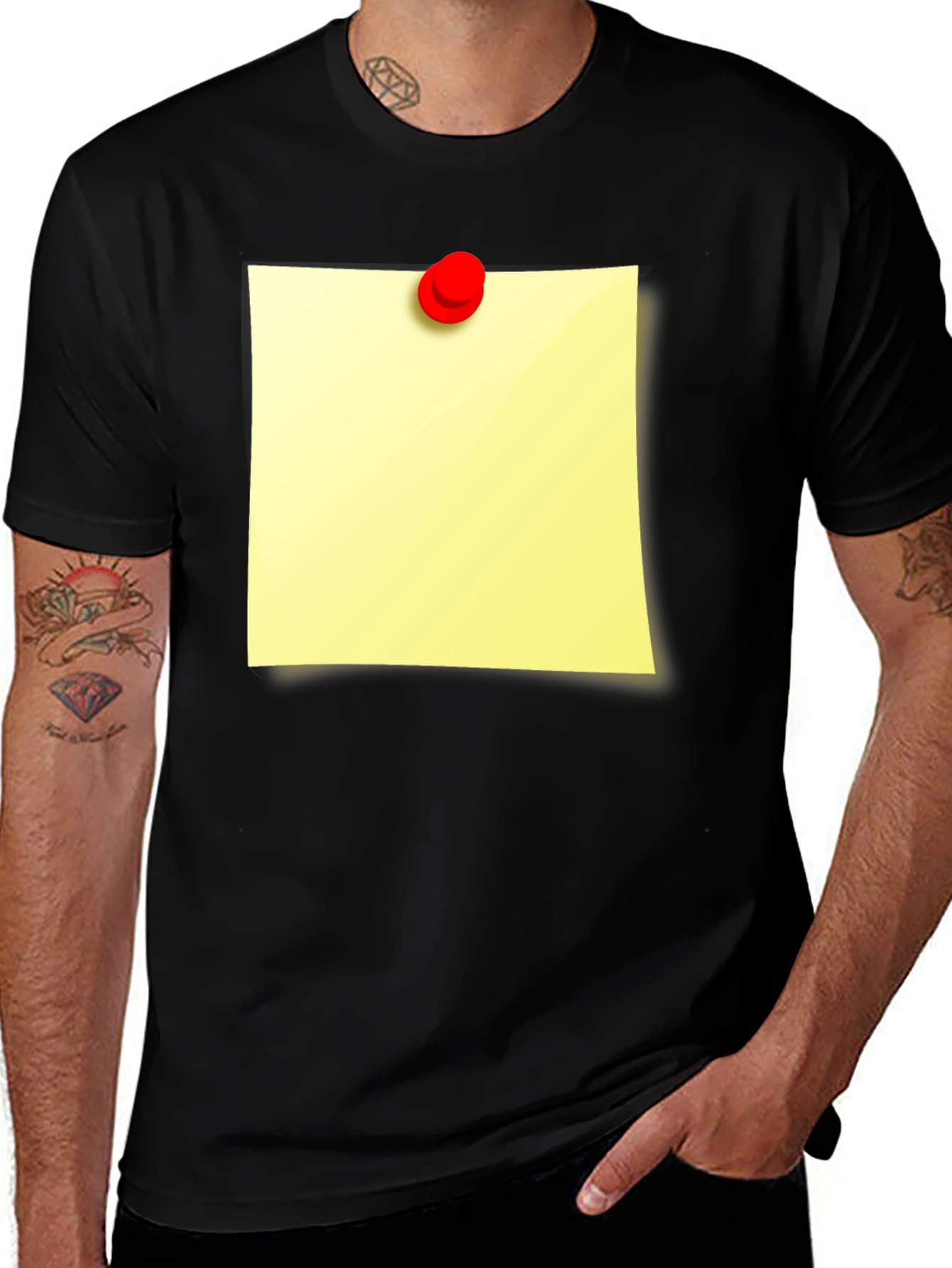 Sticky Note Graphic T-Shirt - Unique Novelty Tee