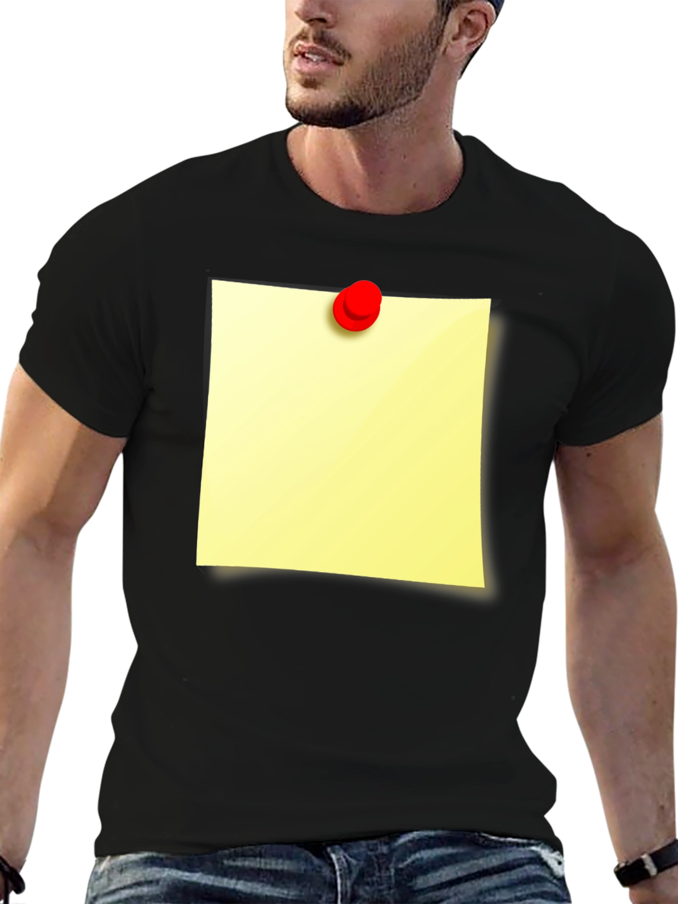 Sticky Note Graphic T-Shirt - Unique Novelty Tee