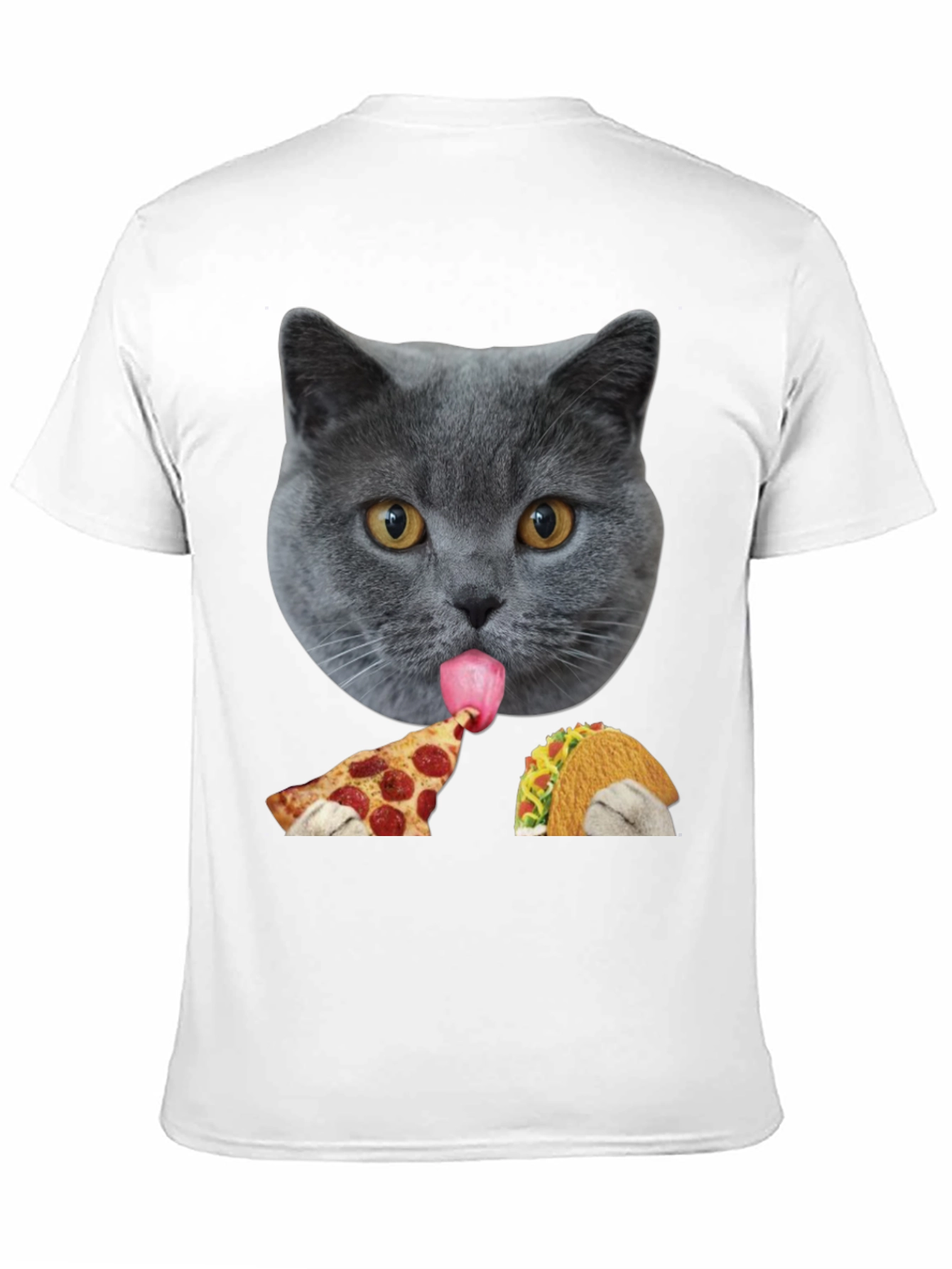 Cat Pizza & Taco Graphic Tee
