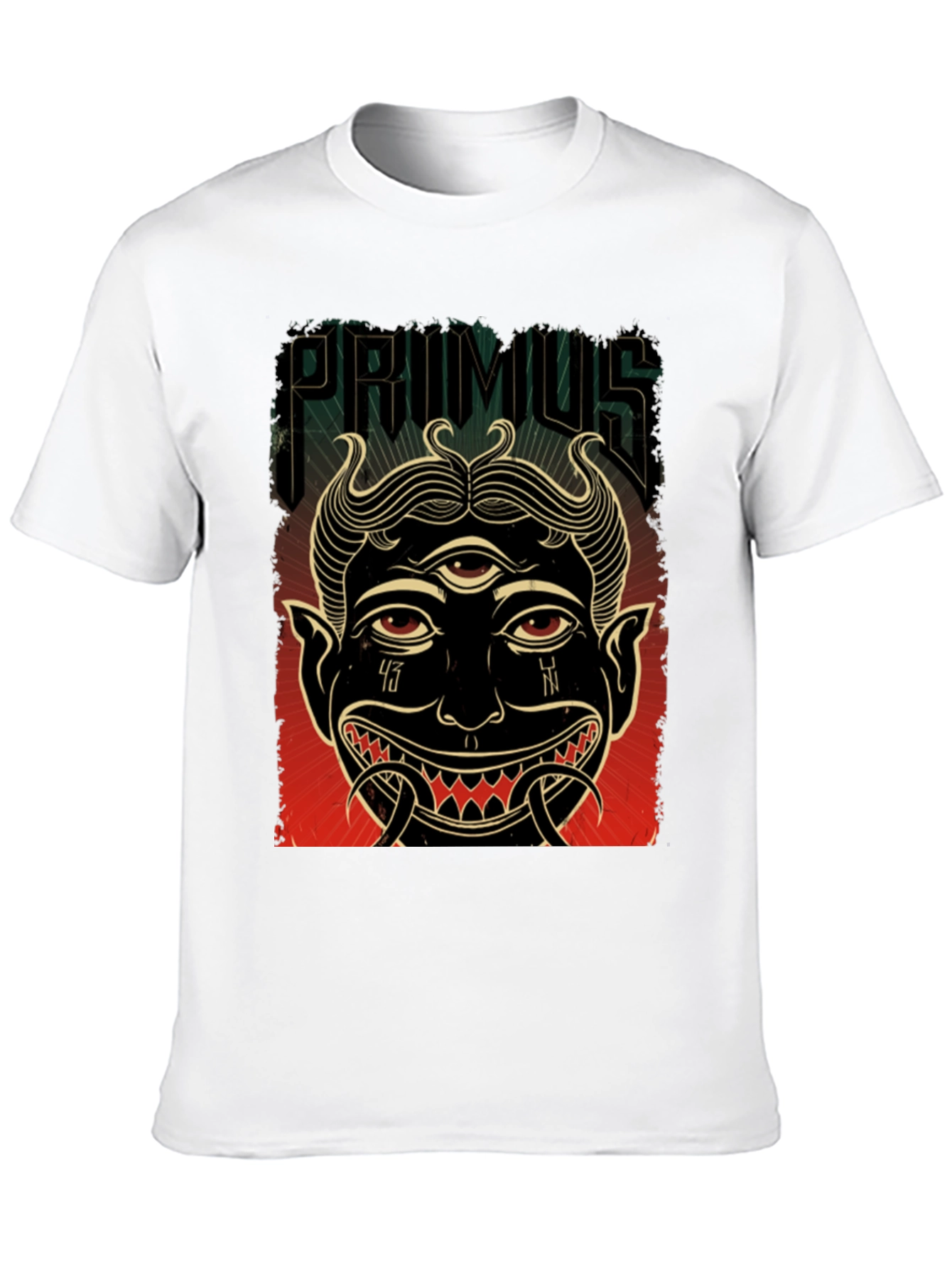 Primus Band T-Shirt Graphic Print Black Tee