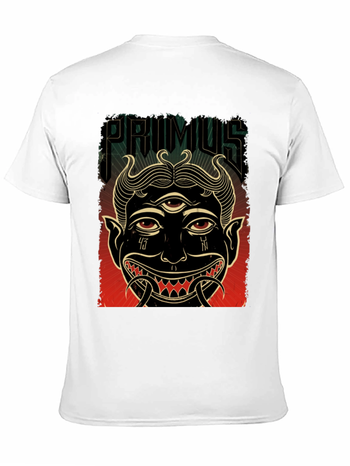 Primus Band T-Shirt Graphic Print Black Tee