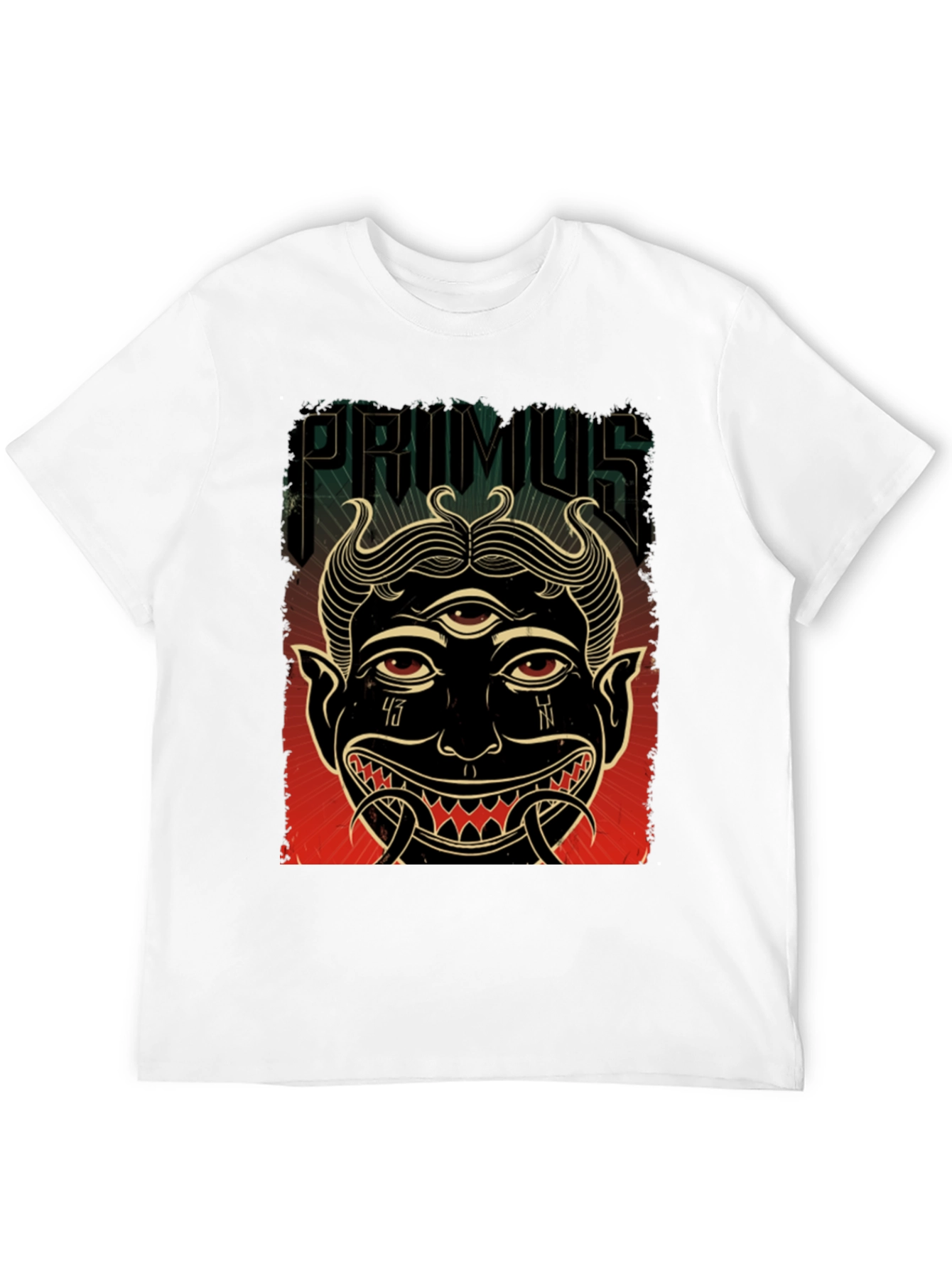 Primus Band T-Shirt Graphic Print Black Tee