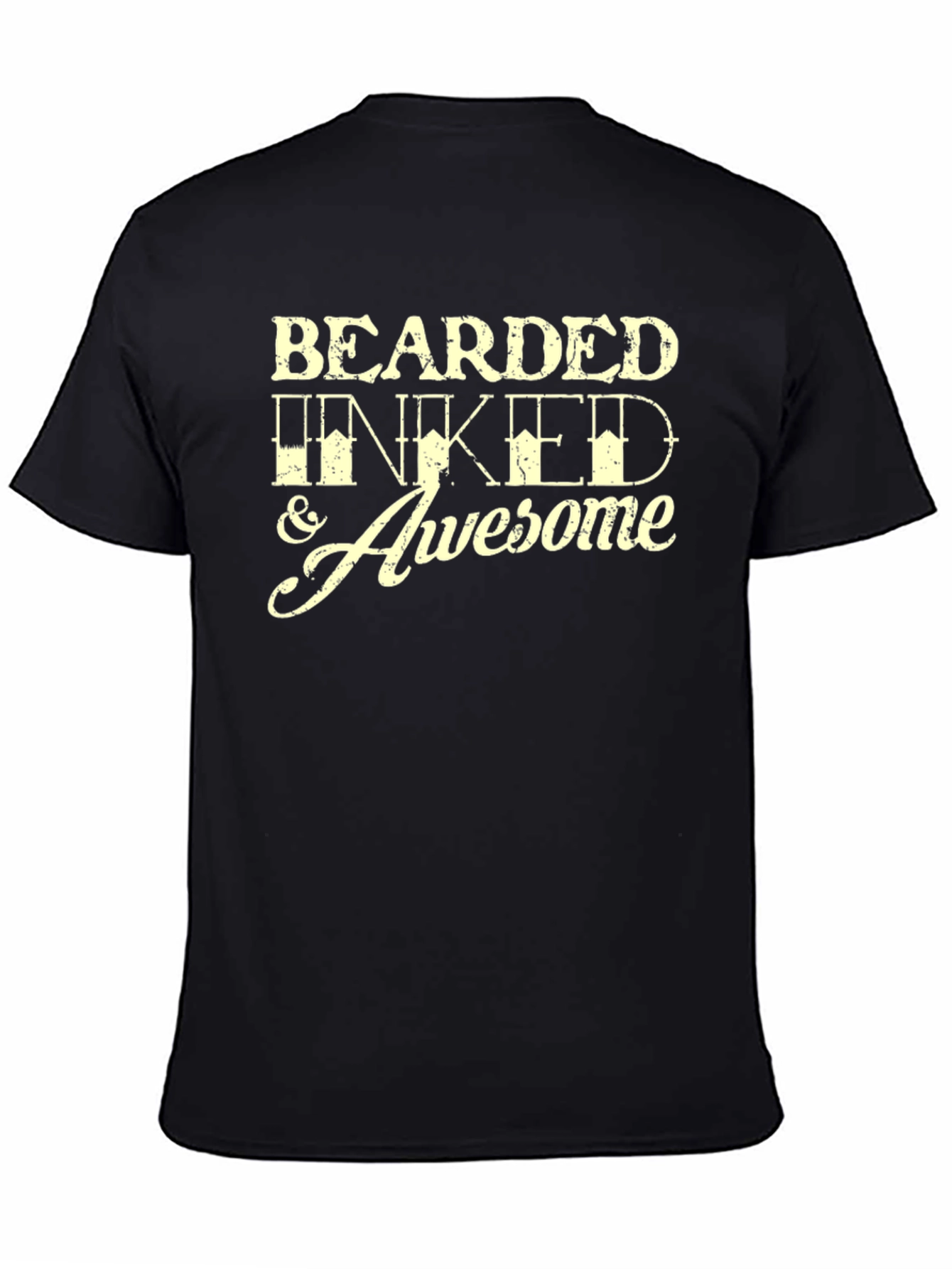 Bearded Inked & Awesome Graphic T-Shirt