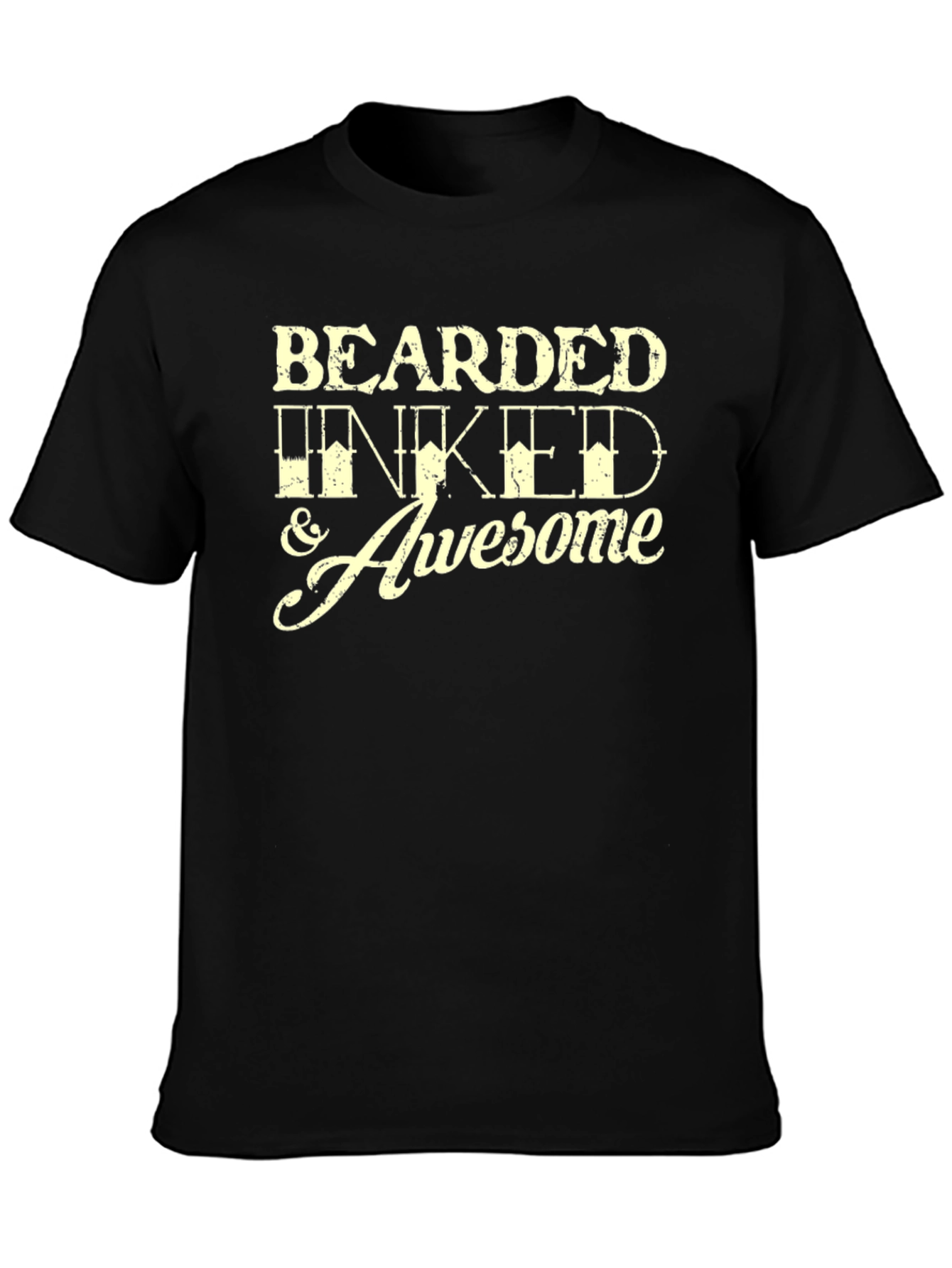 Bearded Inked & Awesome Graphic T-Shirt