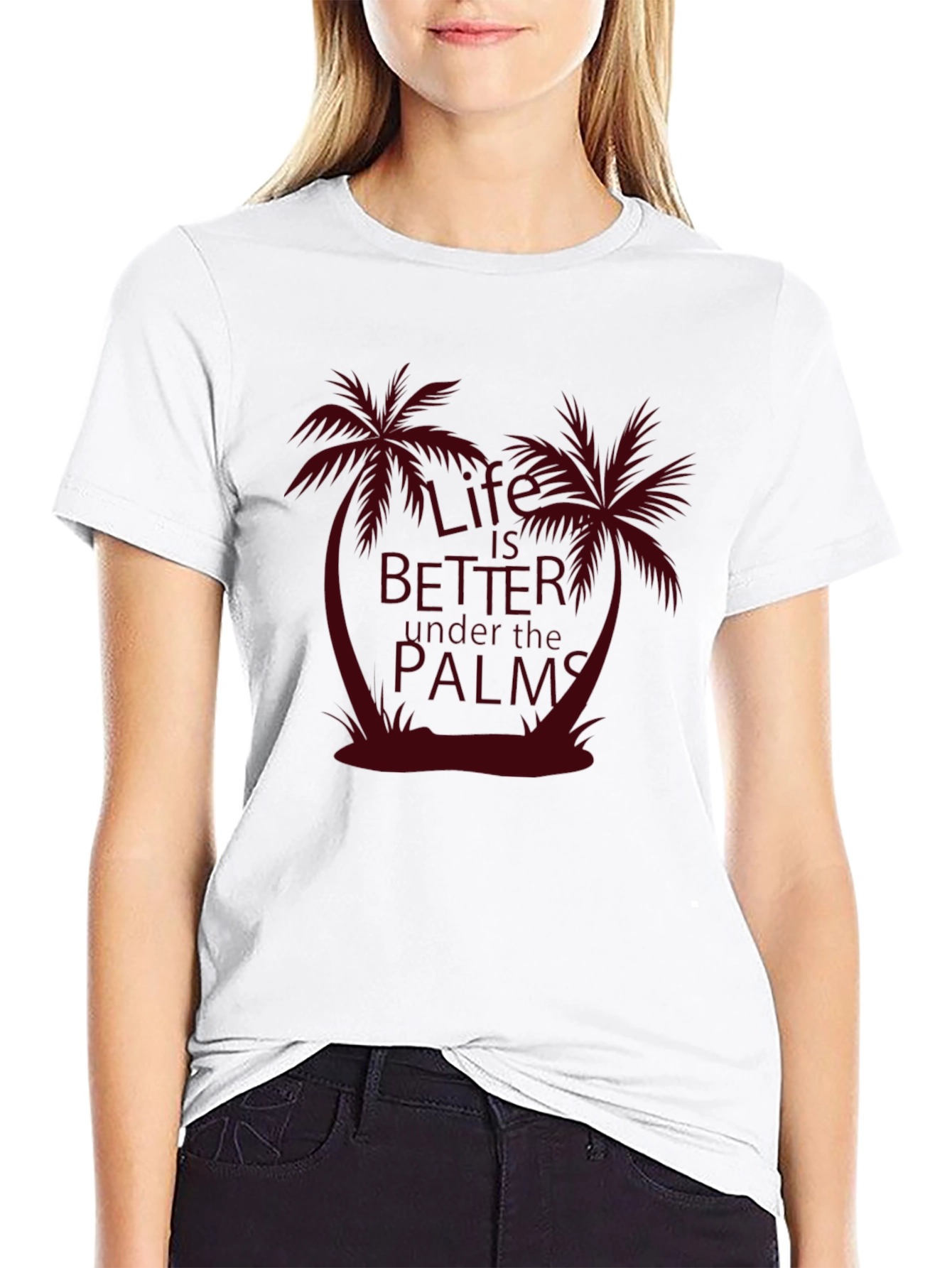 Life is Better Under the Palms Graphic T-Shirt