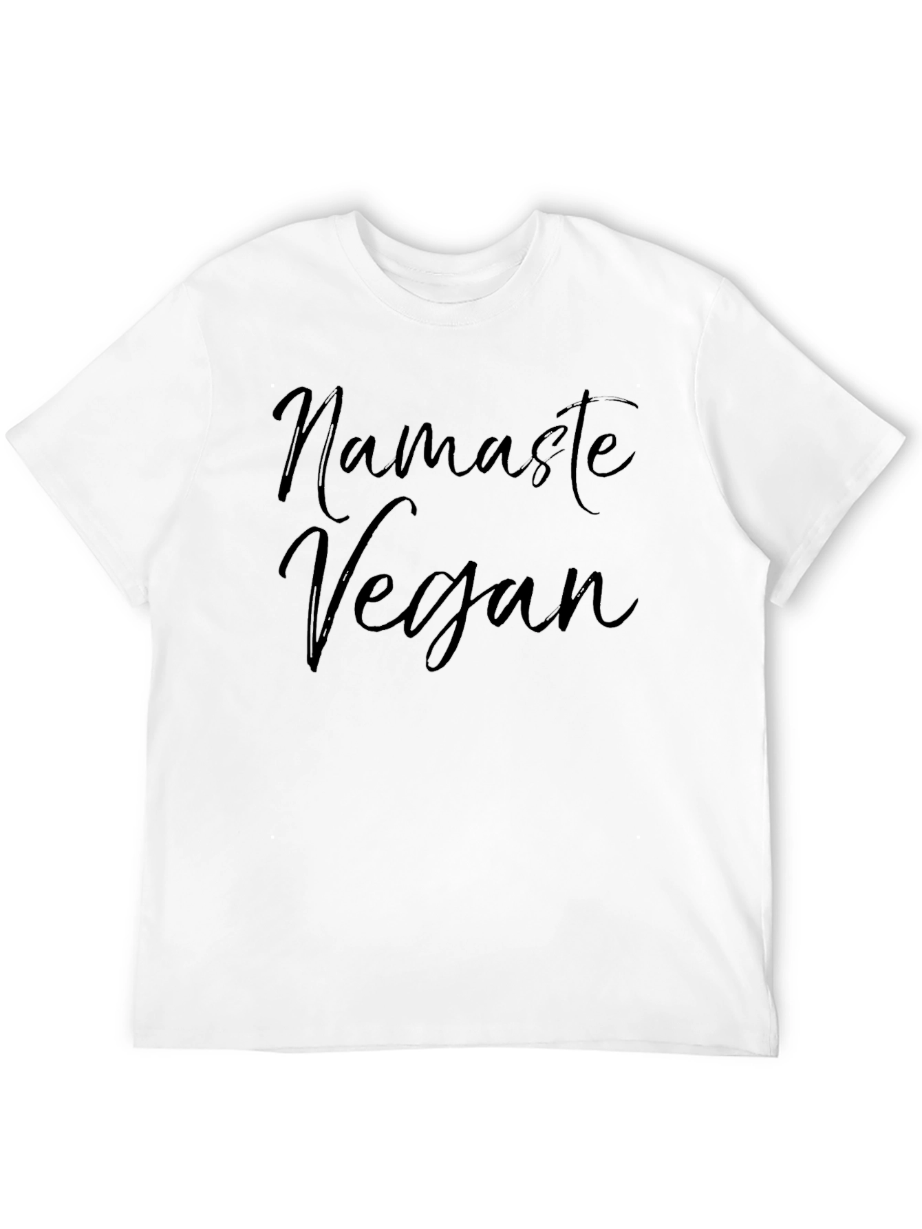 Namaste Vegan Black T-Shirt - Stylish & Comfortable