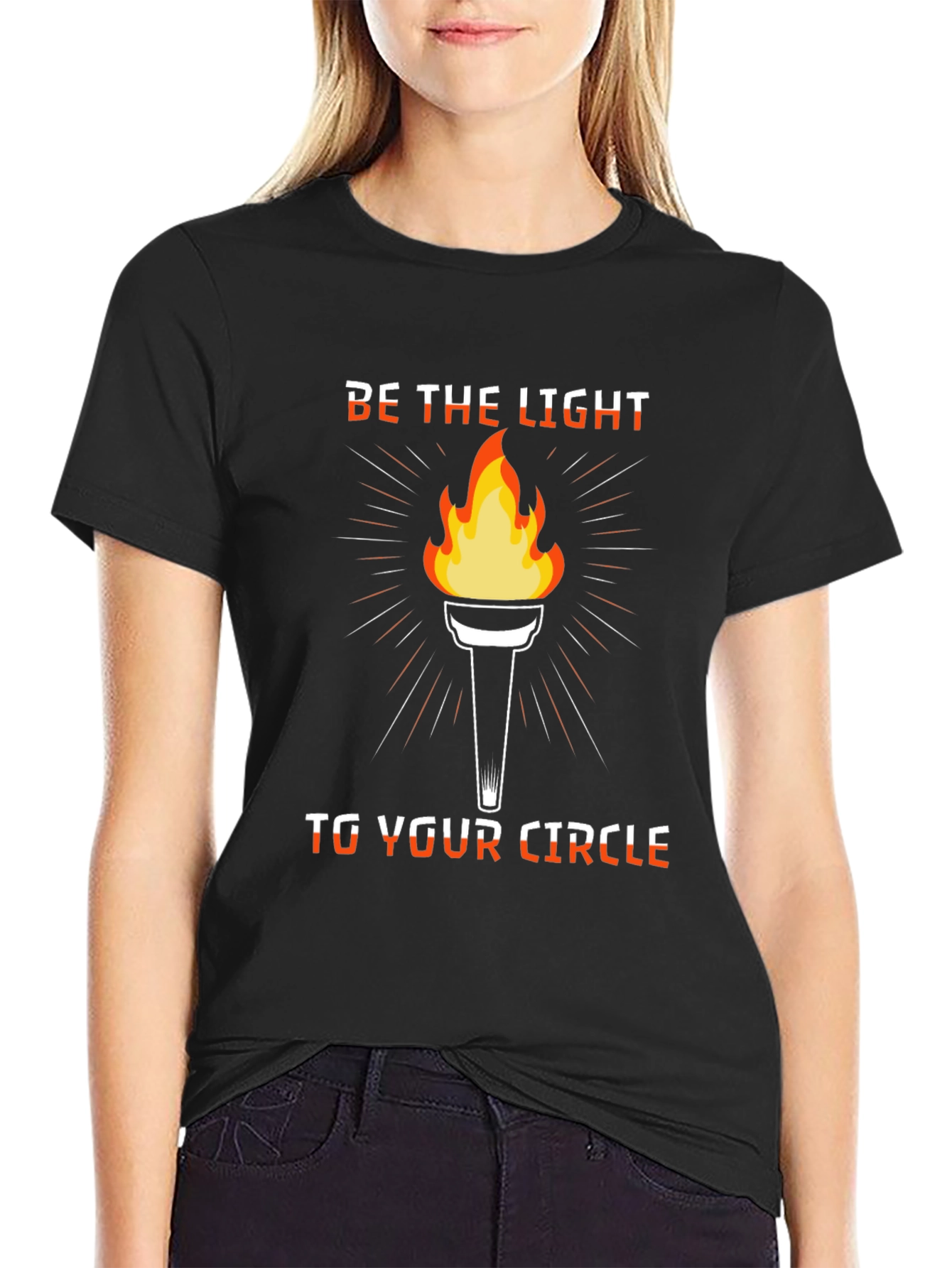Be The Light Graphic T-Shirt - Inspiring Design
