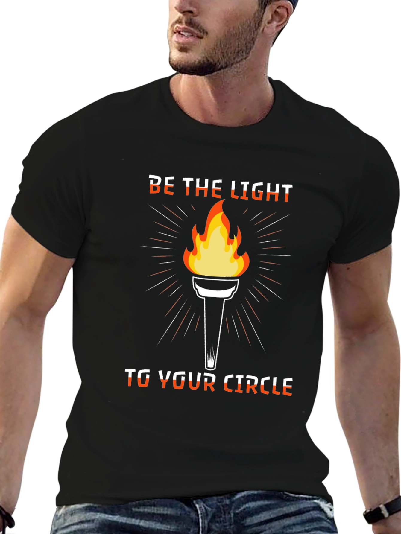 Be The Light Graphic T-Shirt - Inspiring Design